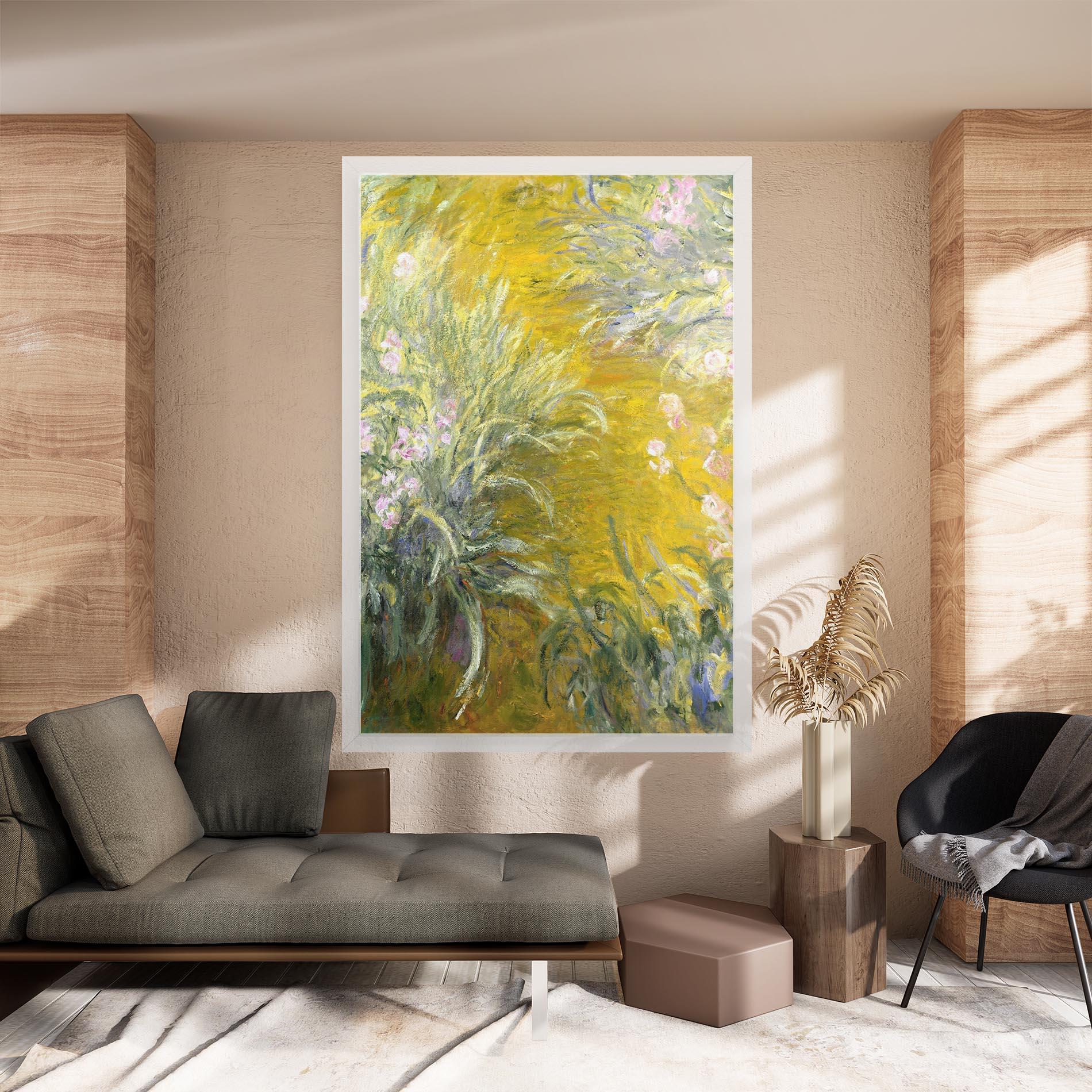 Картина на платно Path Through The Irises mockup 8