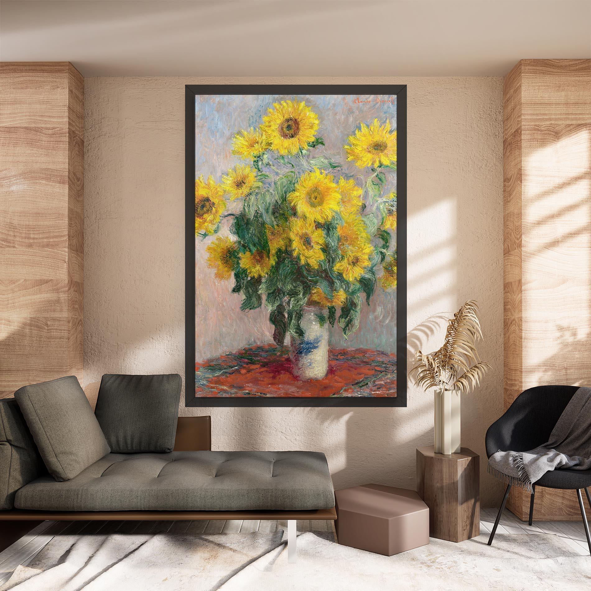 Картина на платно Bouquet Of Sunflowers 1881 mockup 8