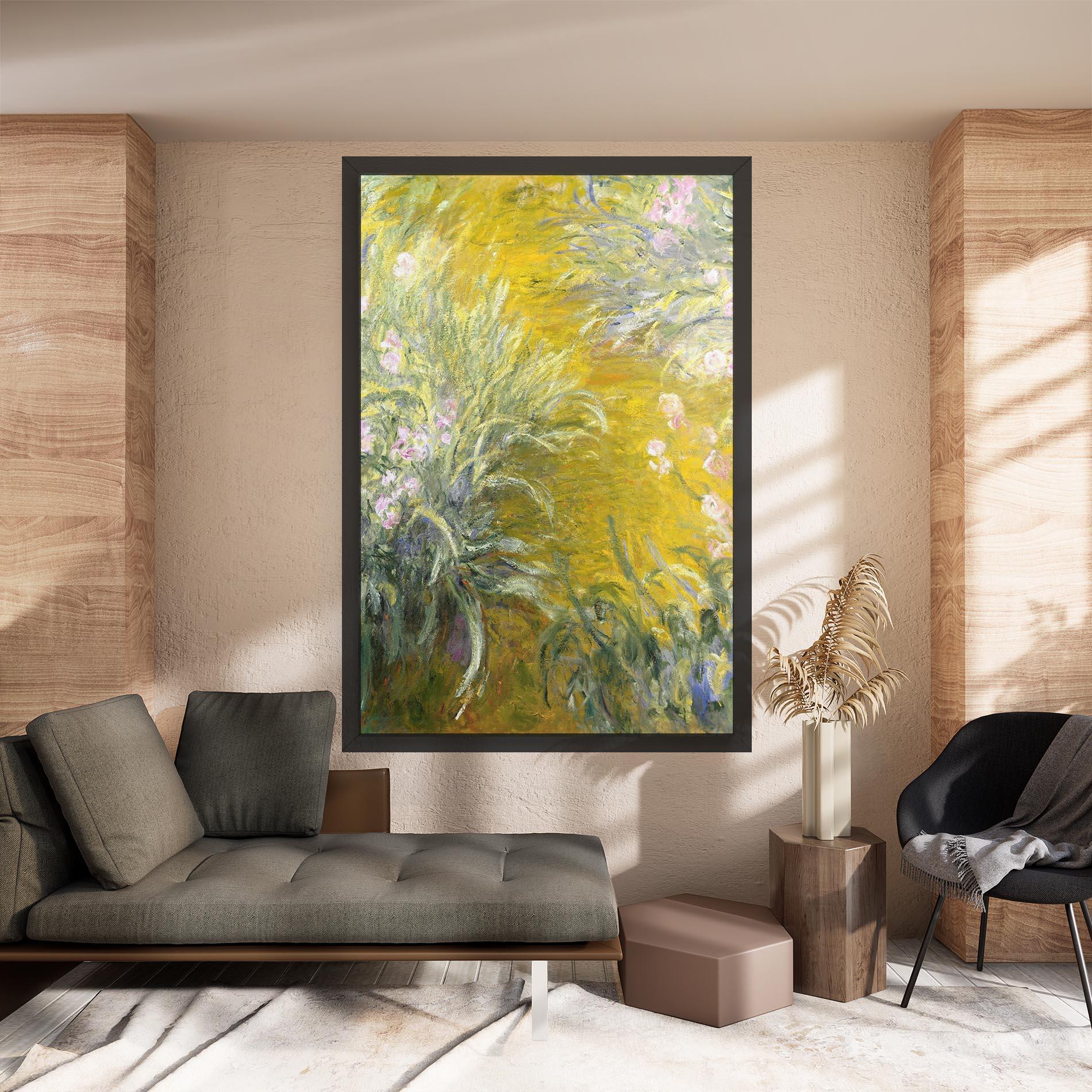 Картина на платно Path Through The Irises mockup 8