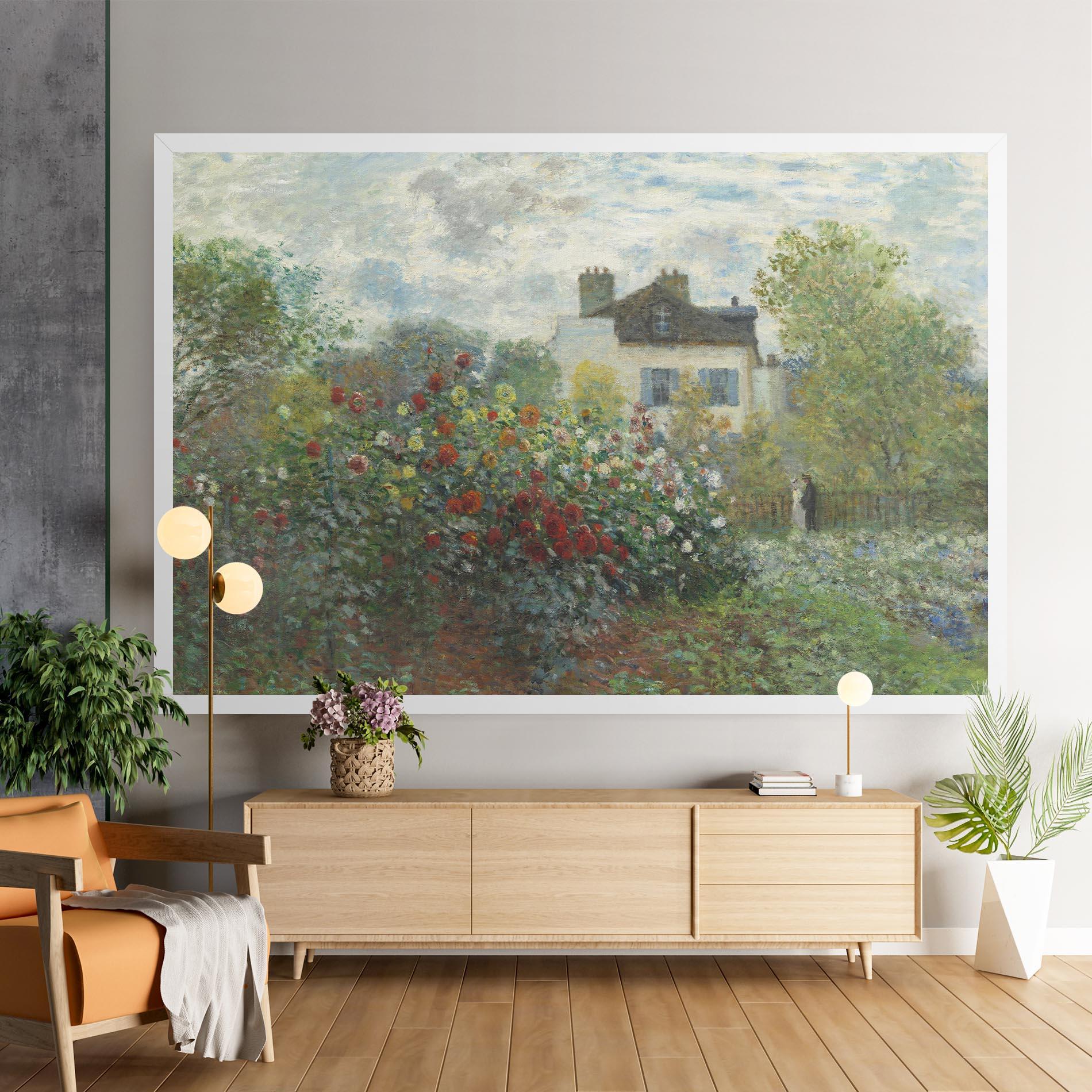 Картина на платно Garden In Argenteuilt mockup 9