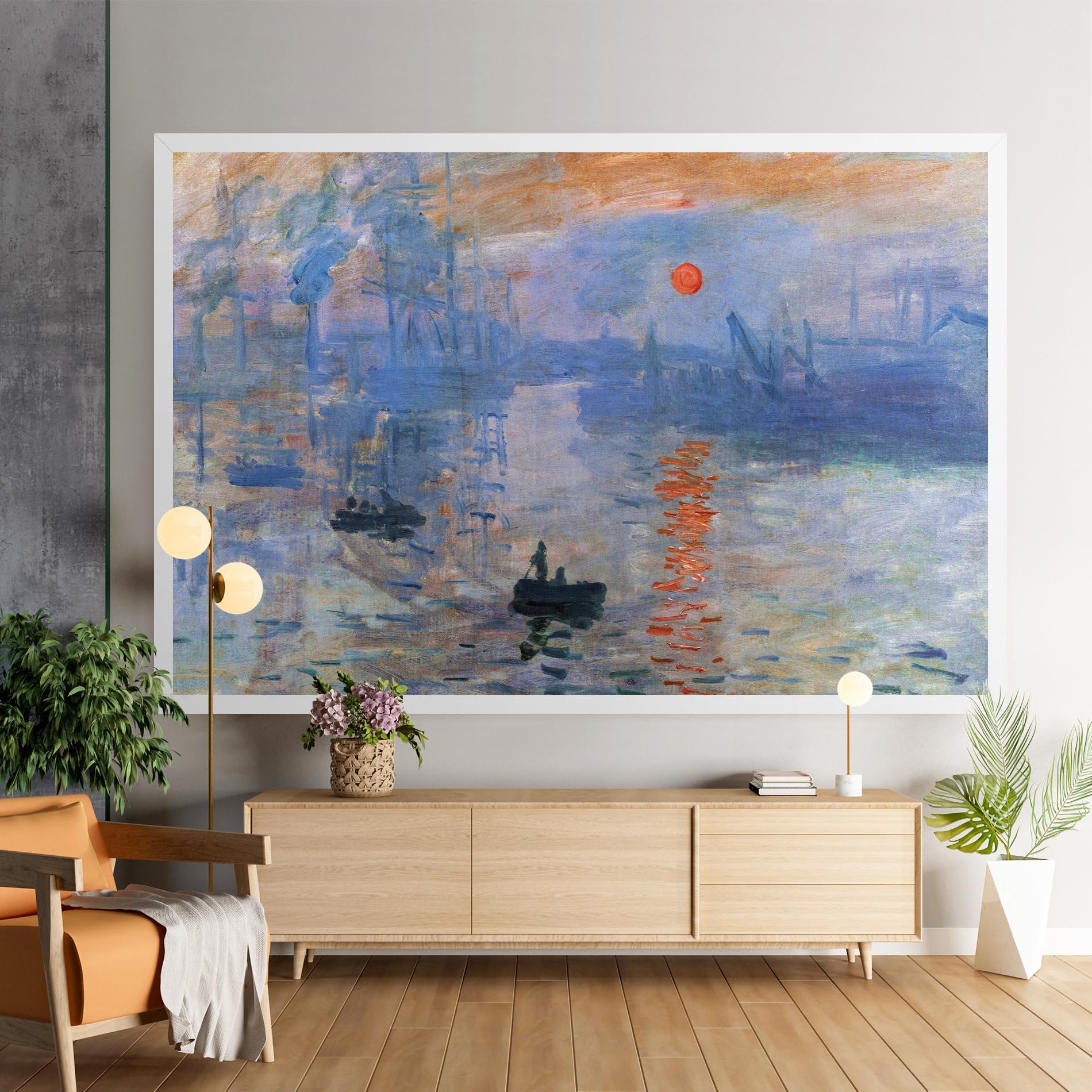 Картина на платно Monet Impressionist mockup 9