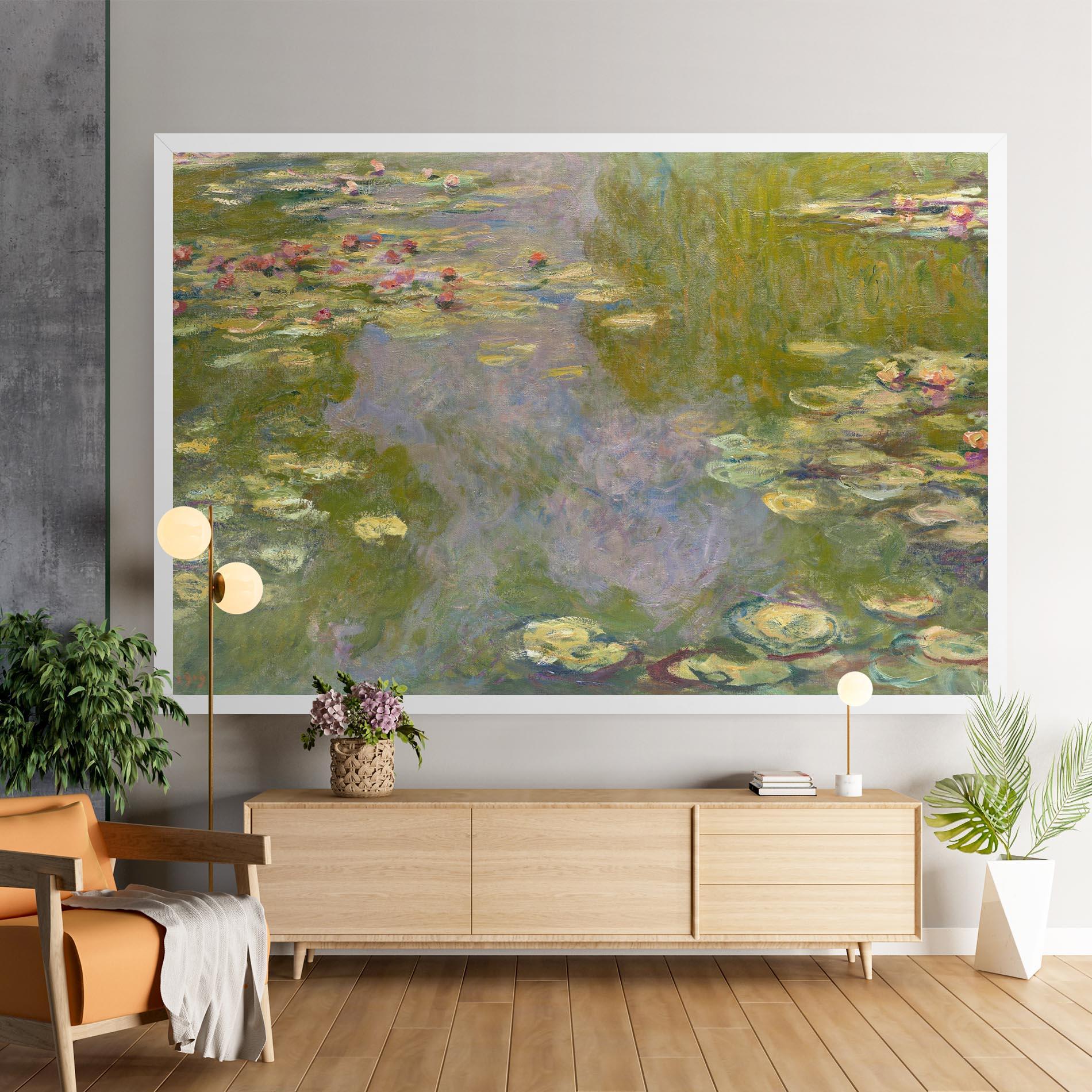 Картина на платно Water Lilies Monet mockup 9