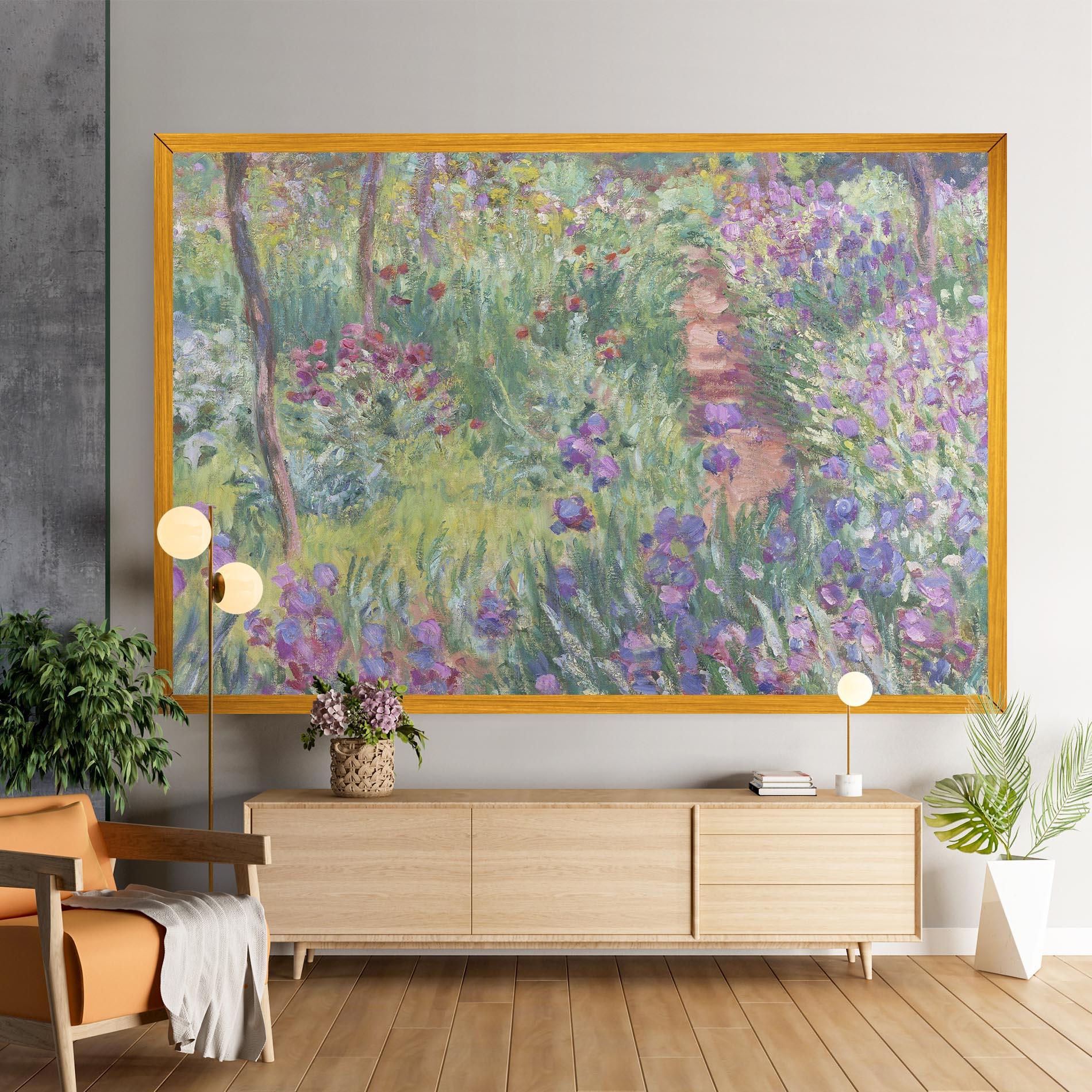 Картина на платно Garden In Giverny mockup 9