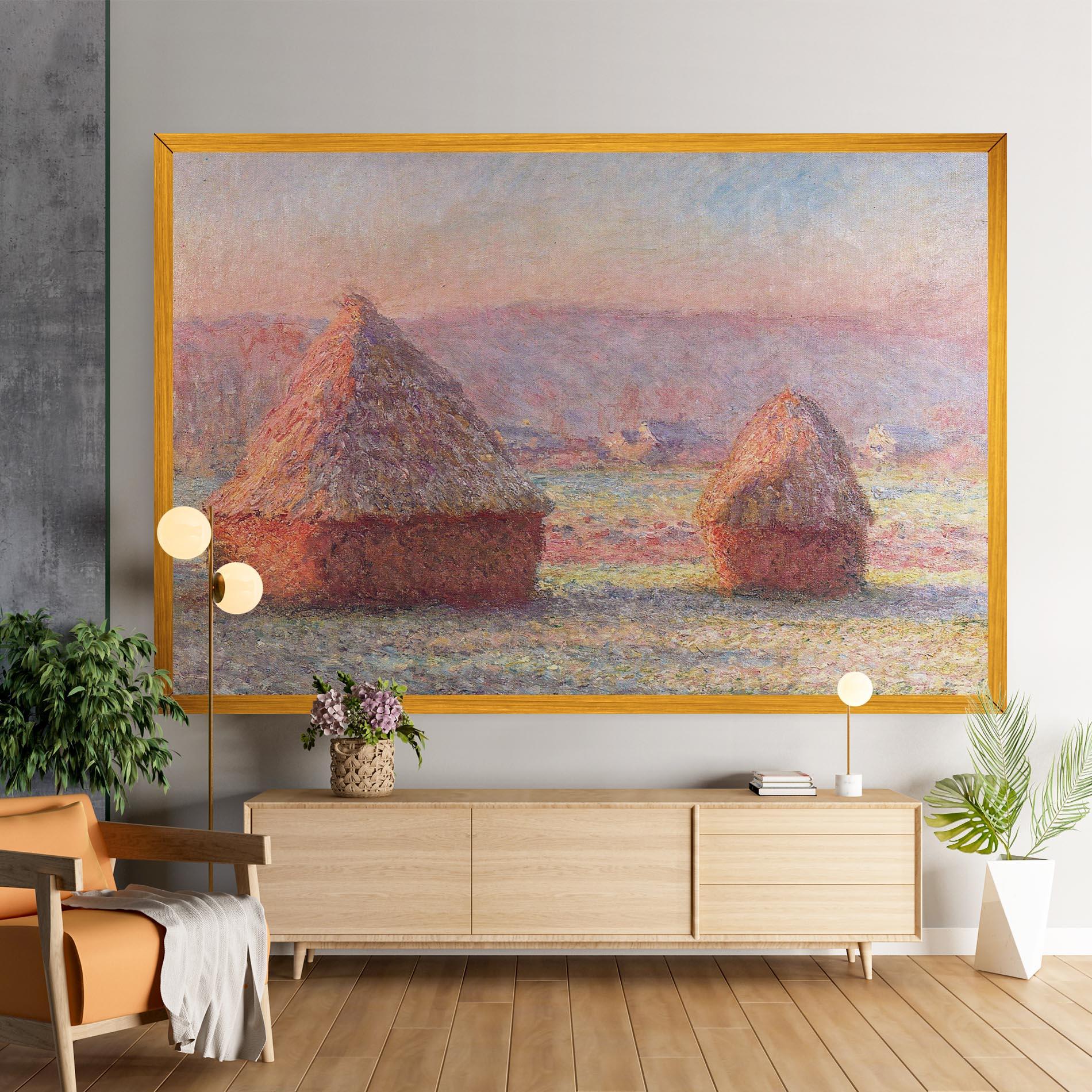 Картина на платно White Frost mockup 9