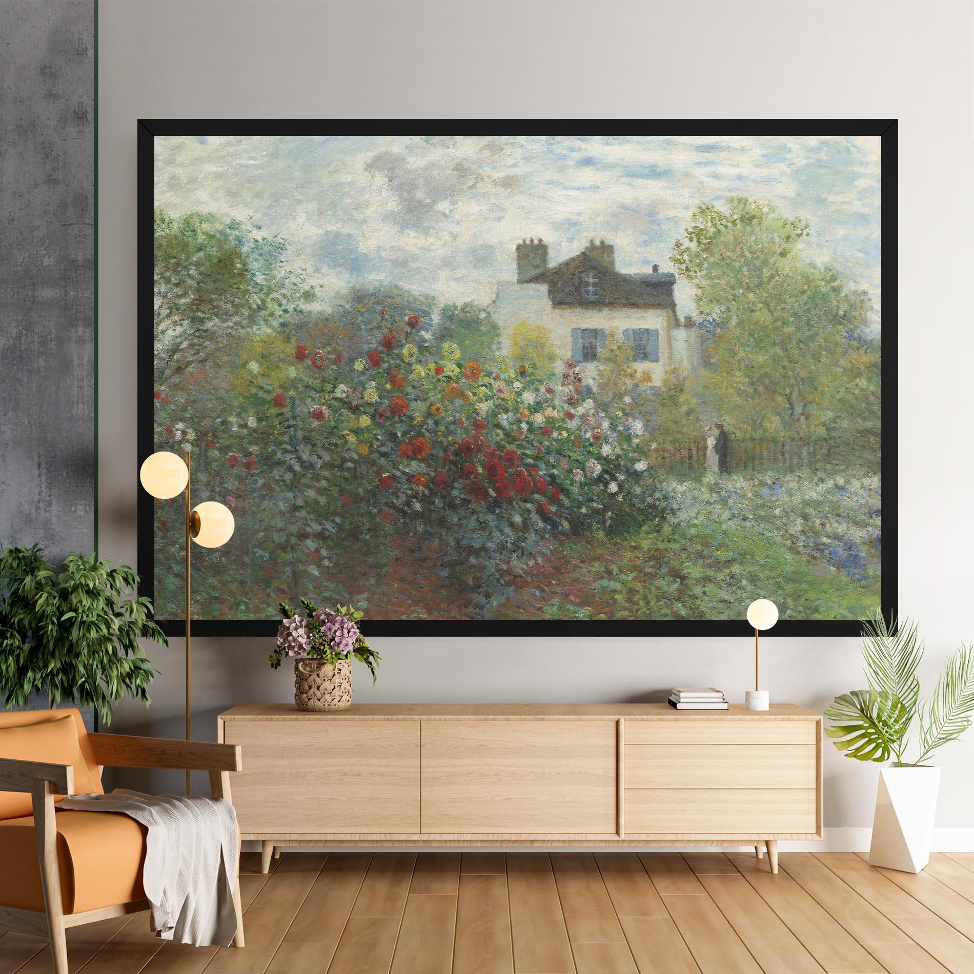 Картина на платно Garden In Argenteuilt mockup 9