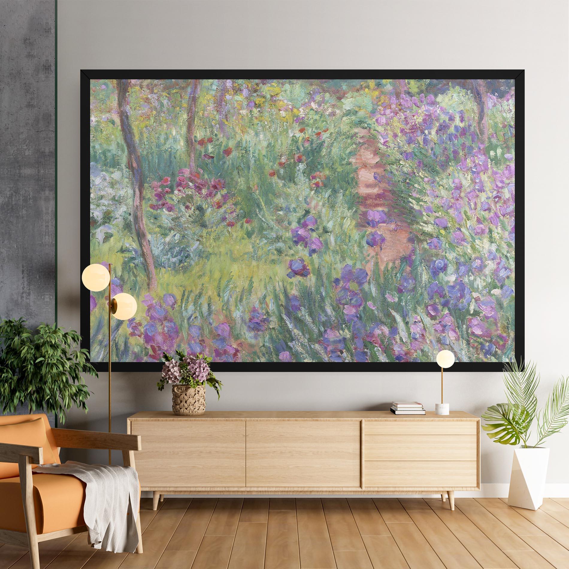 Картина на платно Garden In Giverny mockup 9