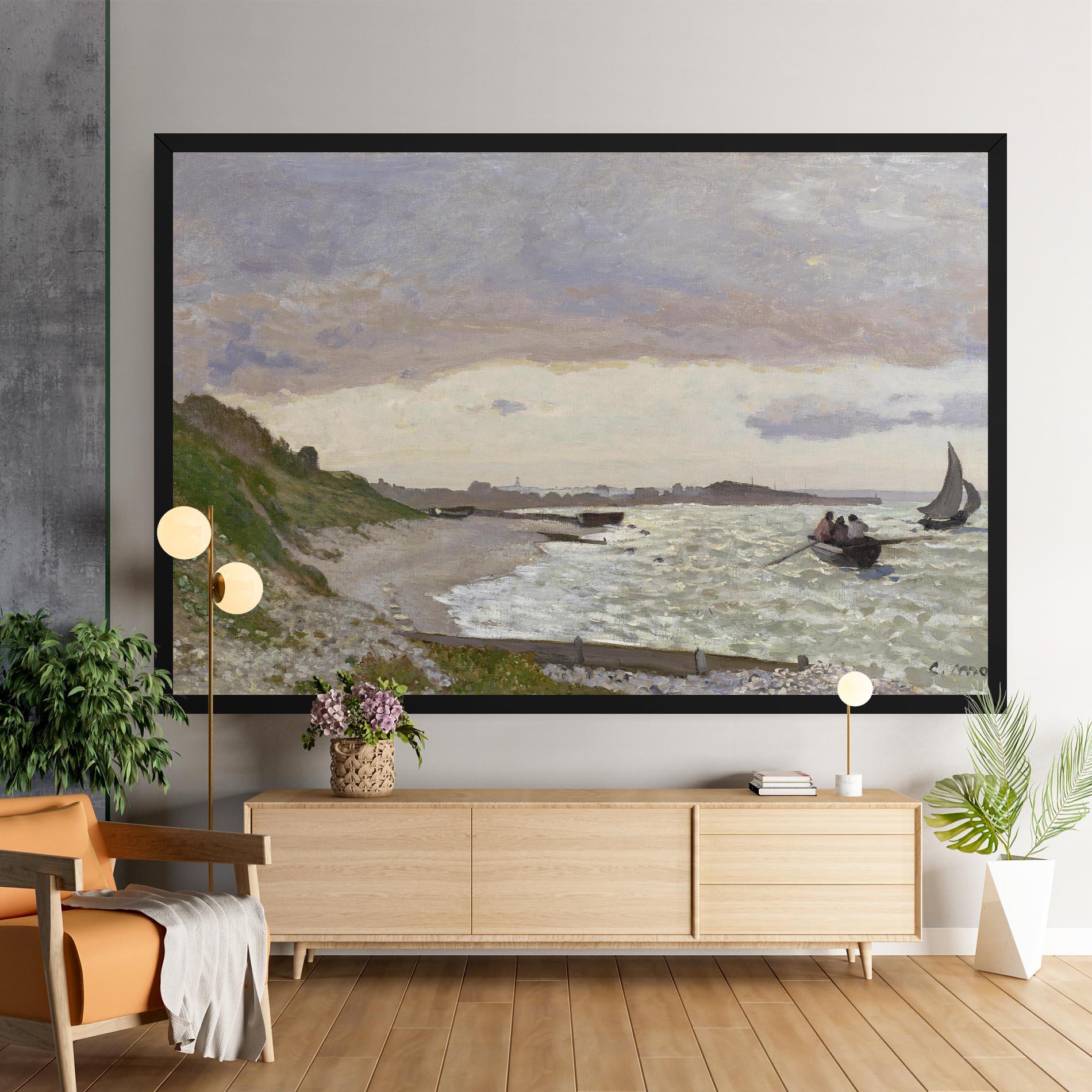 Картина на платно Seashore At Sainte Adresse mockup 9