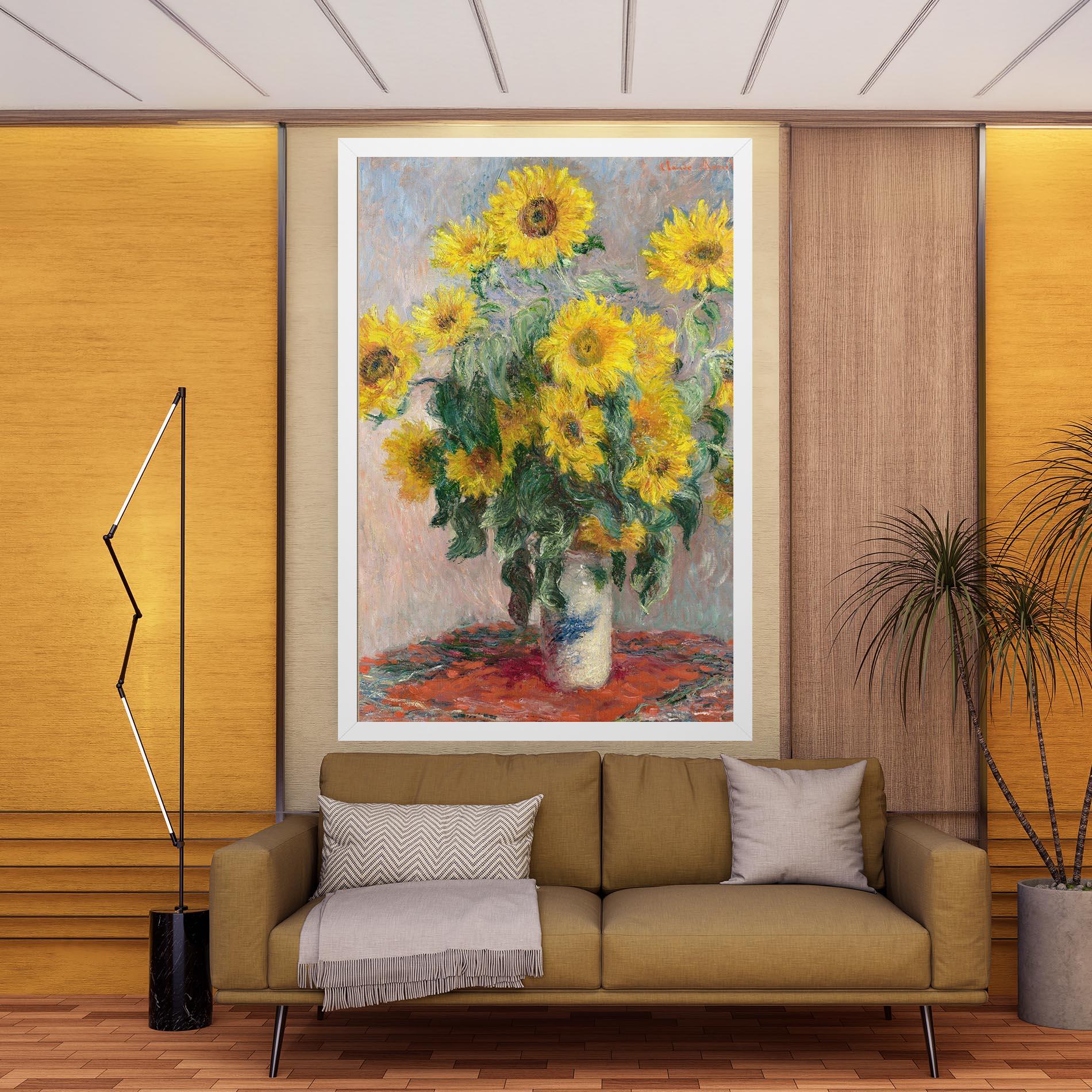 Картина на платно Bouquet Of Sunflowers 1881 mockup 9