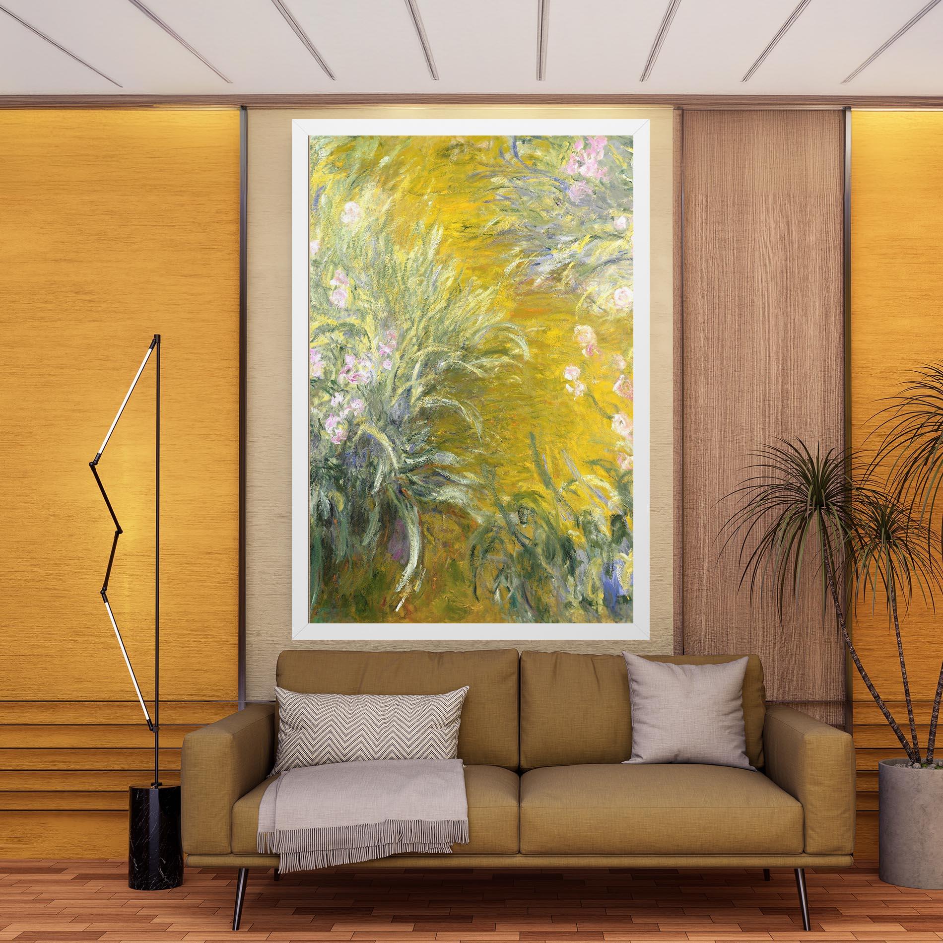 Картина на платно Path Through The Irises mockup 9