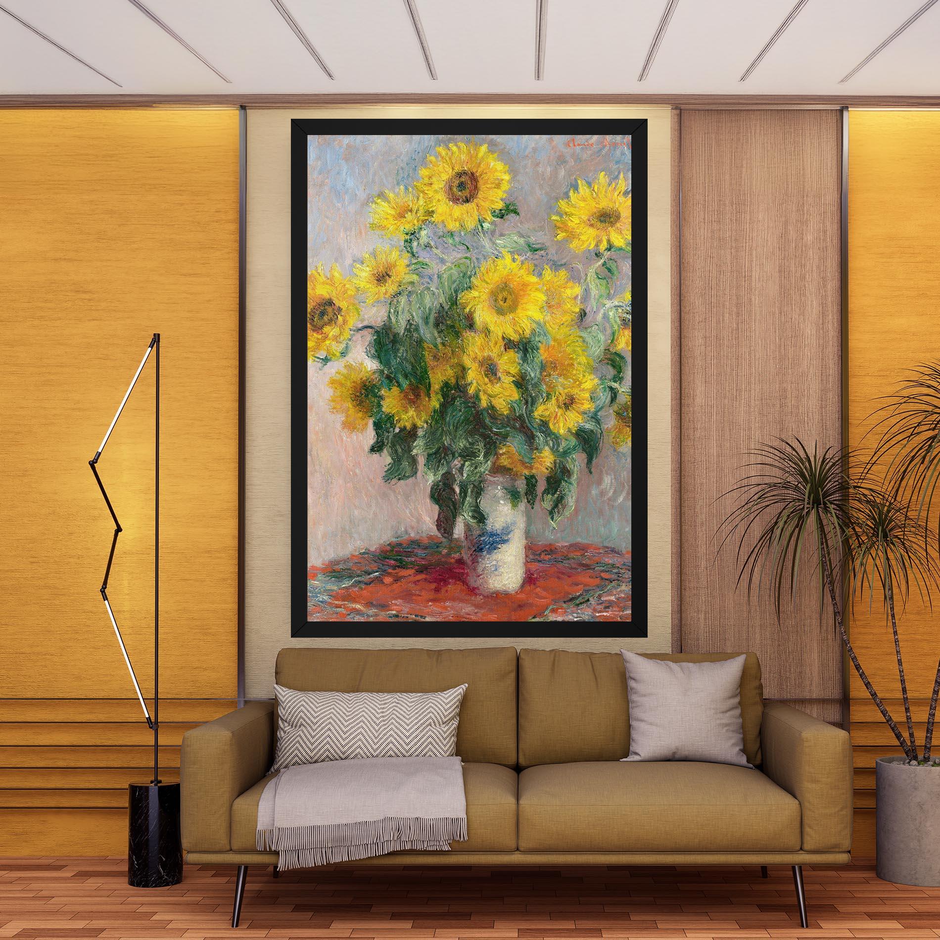 Картина на платно Bouquet Of Sunflowers 1881 mockup 9