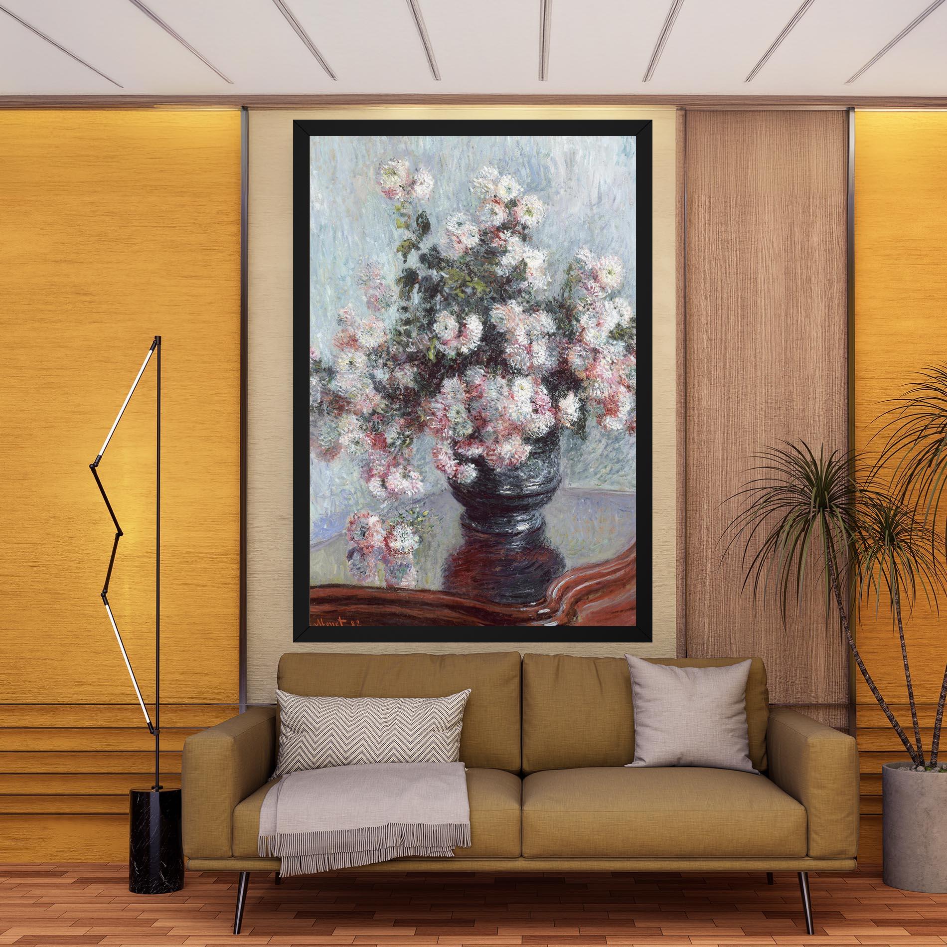 Картина на платно Chrysanthemums mockup 9