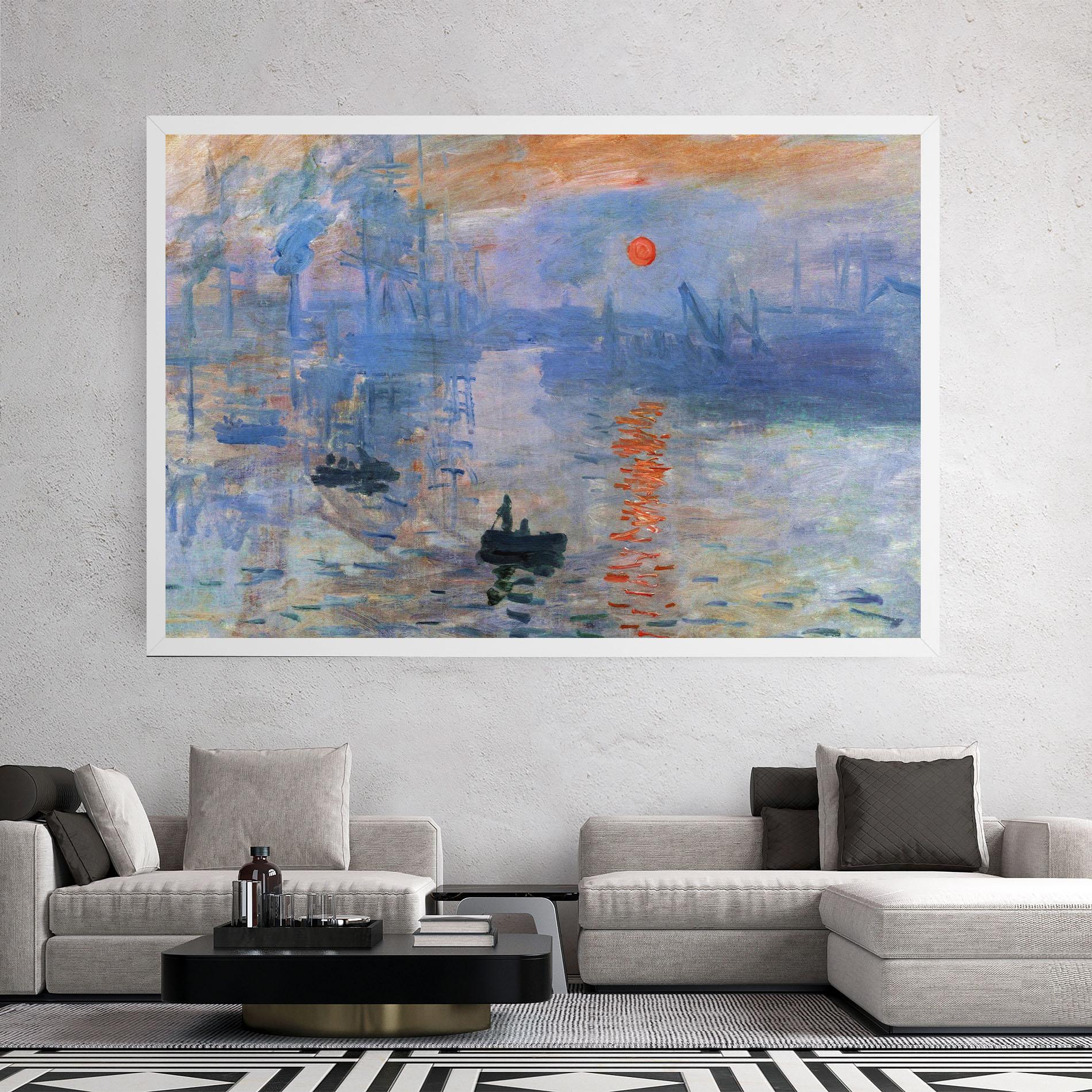 Картина на платно Monet Impressionist mockup 2