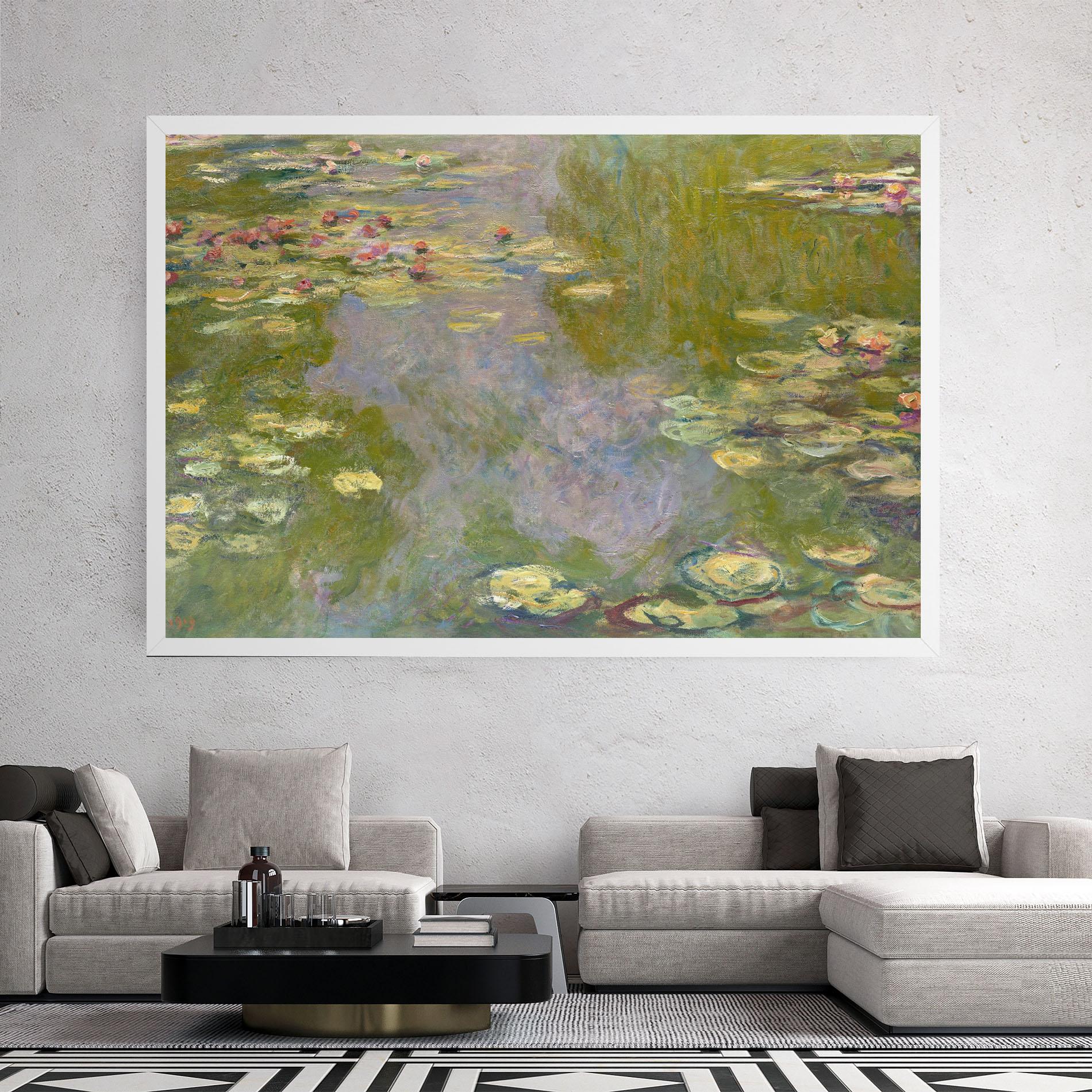 Картина на платно Water Lilies Monet mockup 2