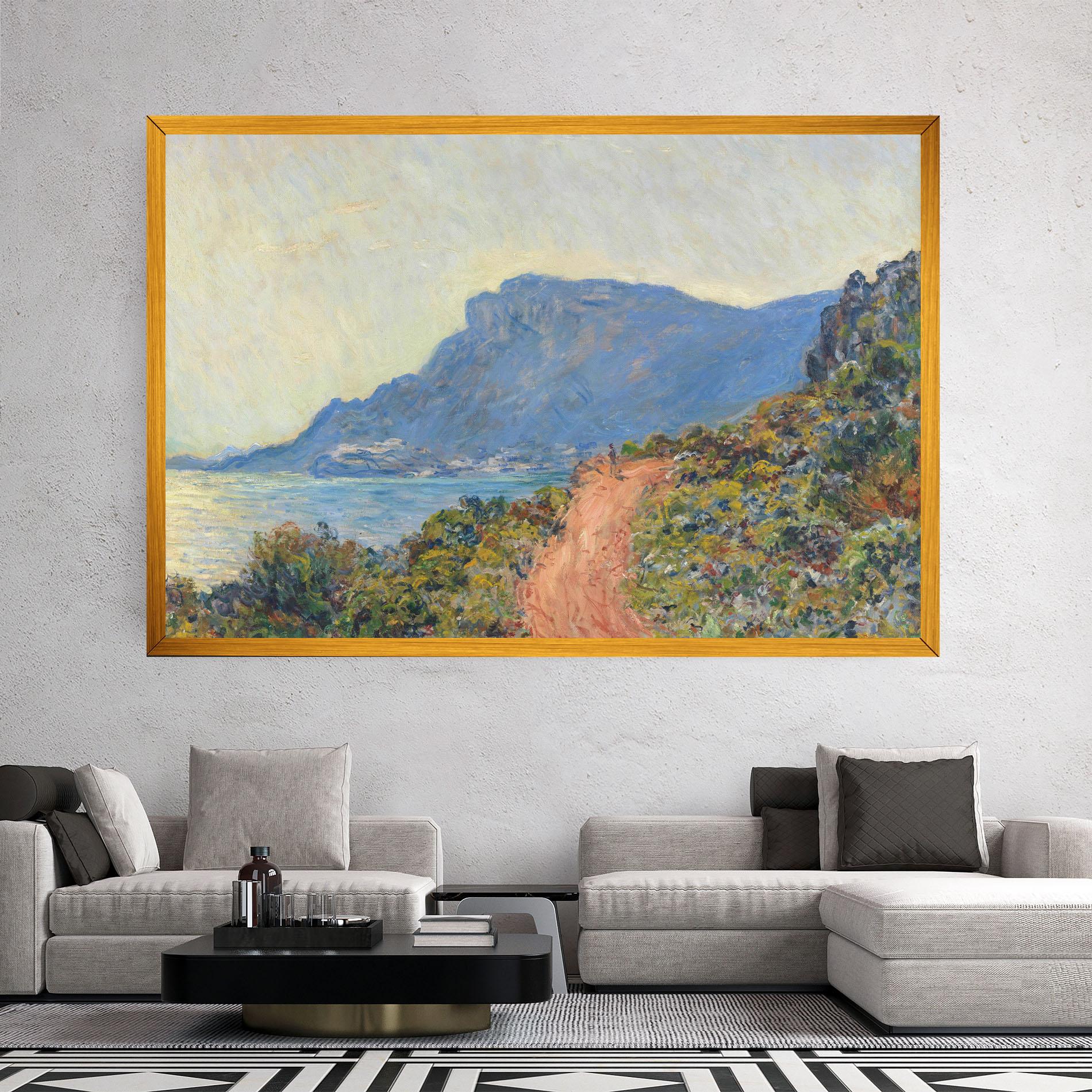 Картина на платно Near Monaco mockup 2