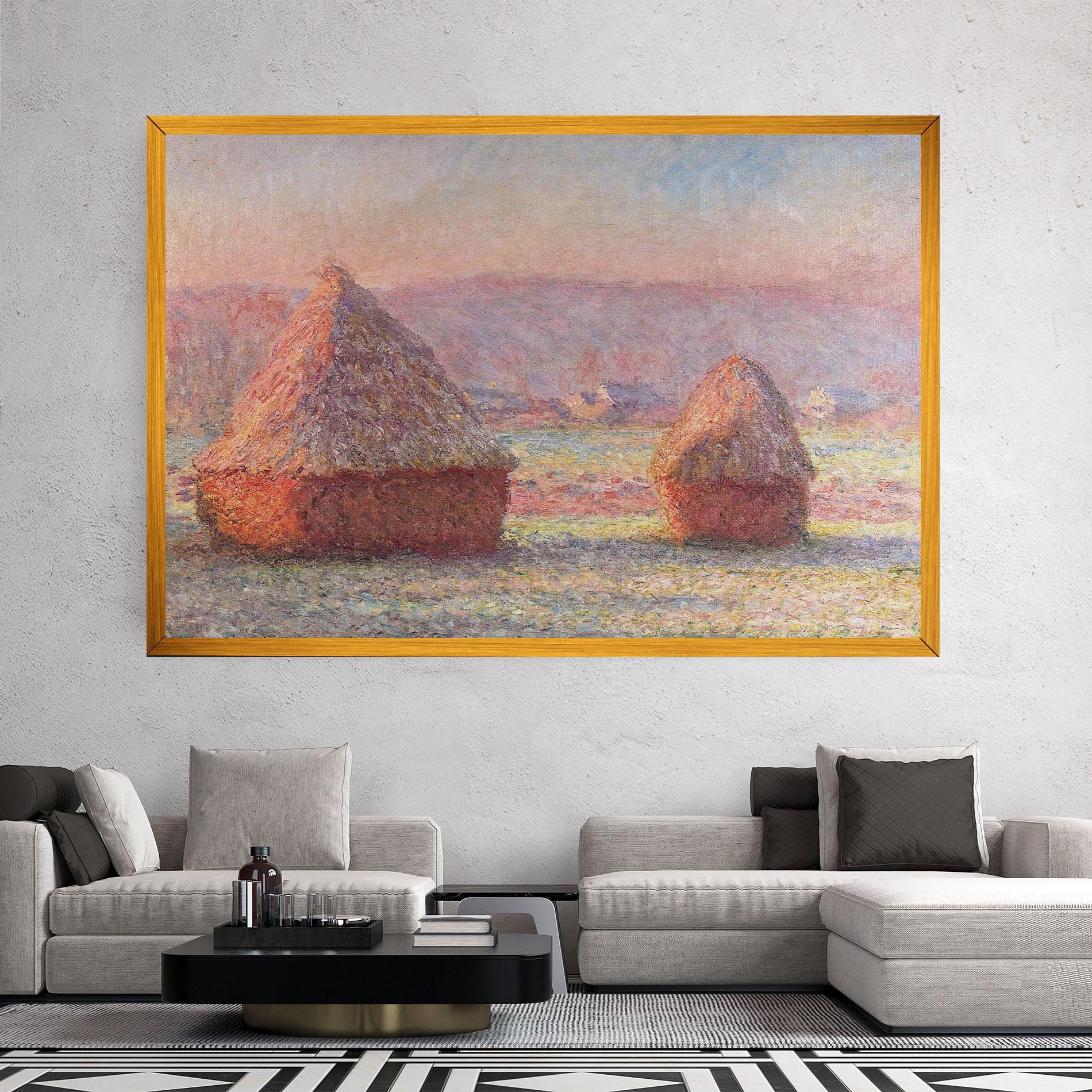 Картина на платно White Frost mockup 2