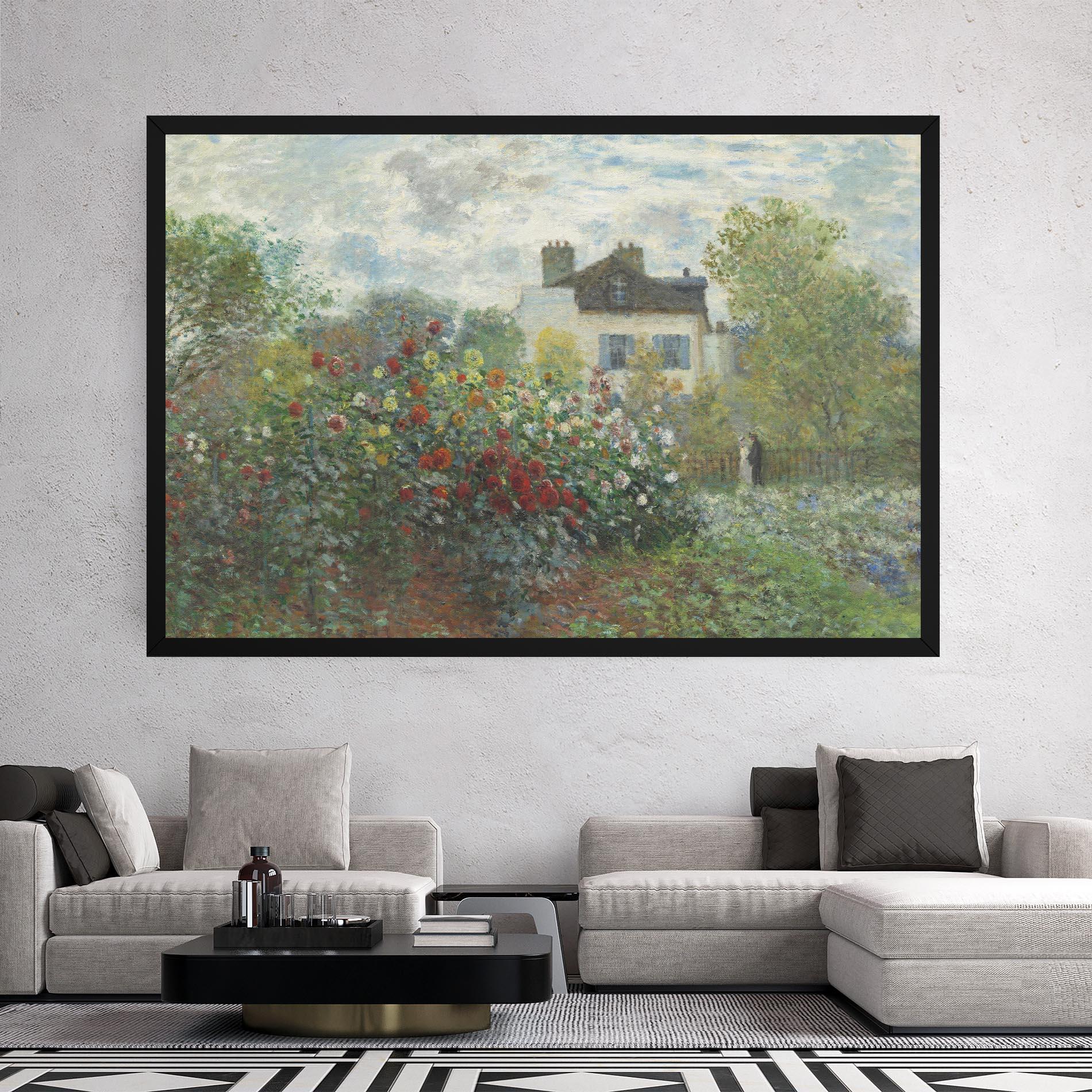 Картина на платно Garden In Argenteuilt mockup 2