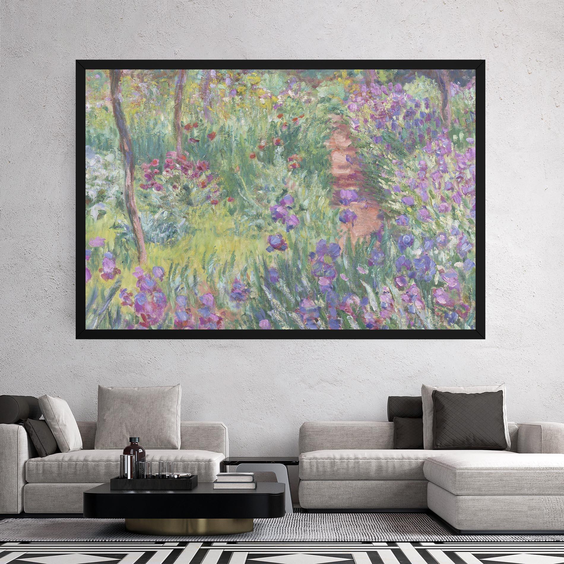 Картина на платно Garden In Giverny mockup 2