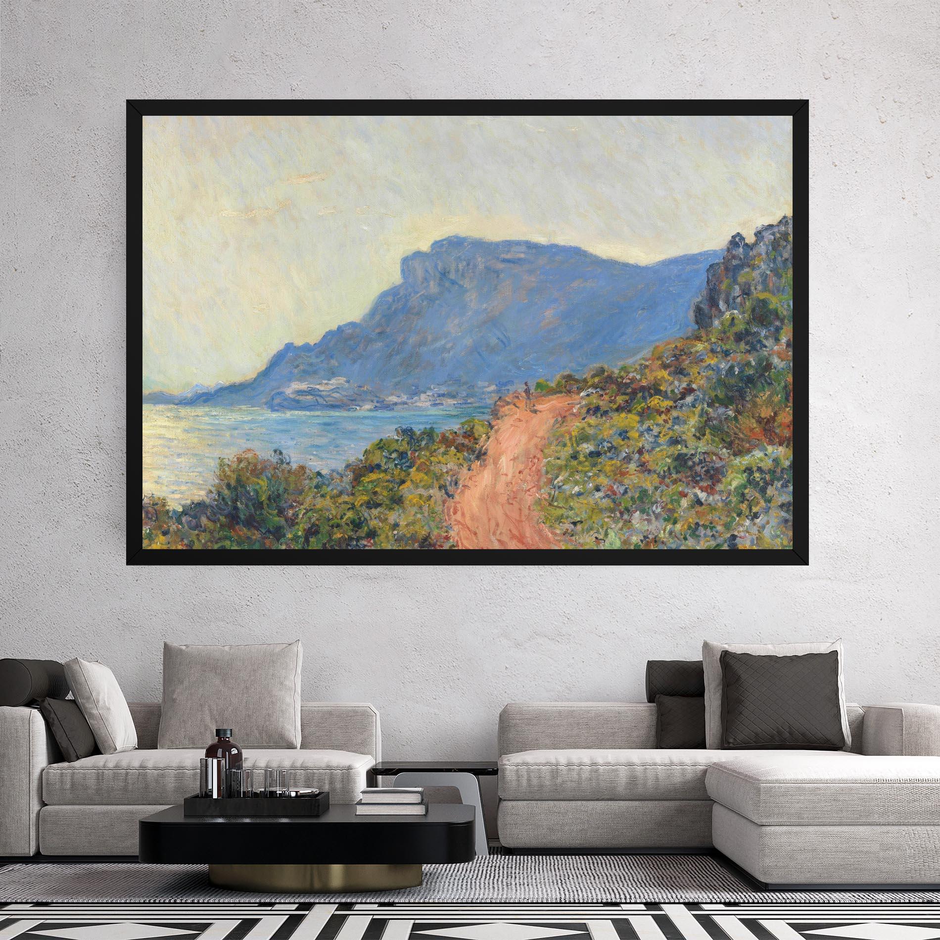 Картина на платно Near Monaco mockup 2