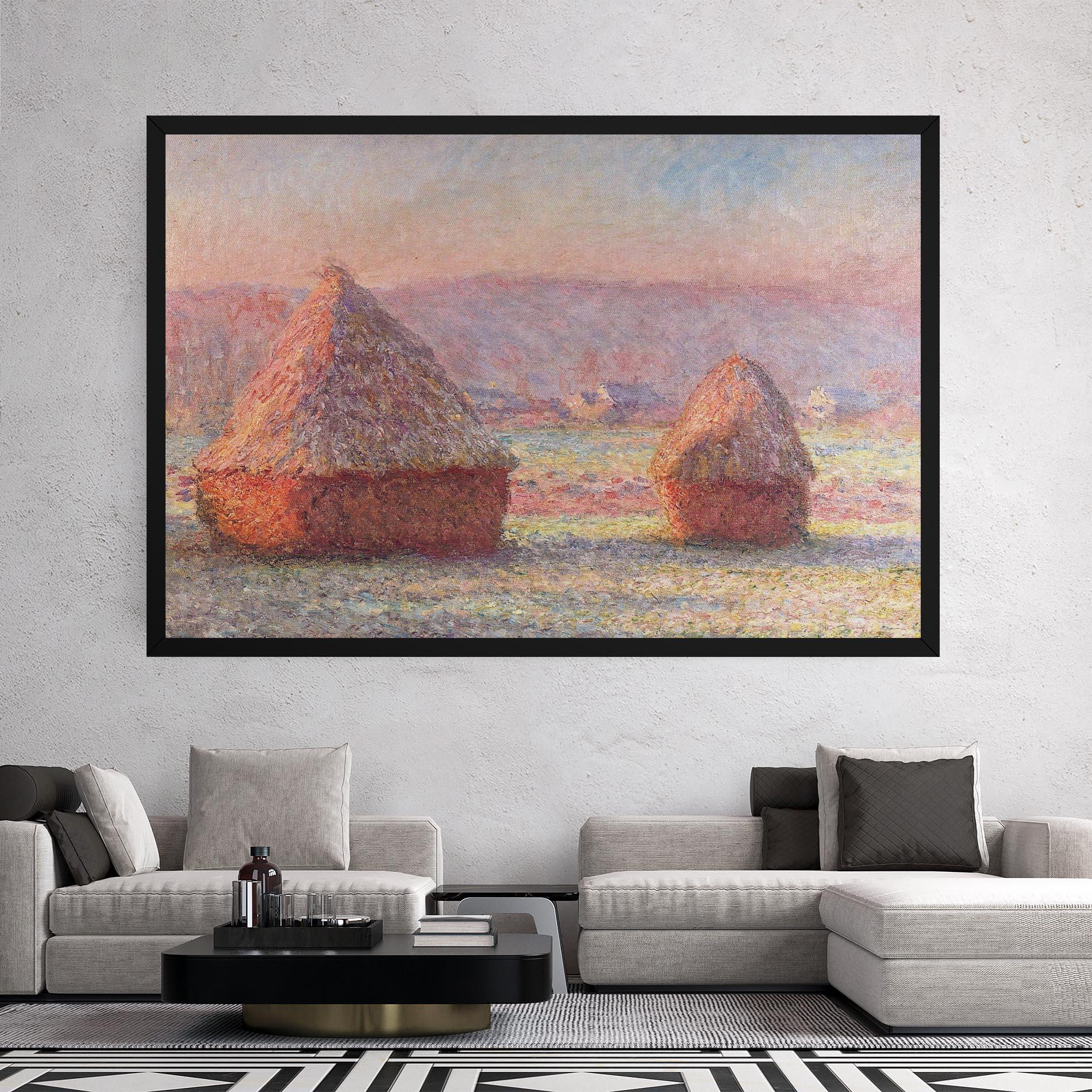 Картина на платно White Frost mockup 2