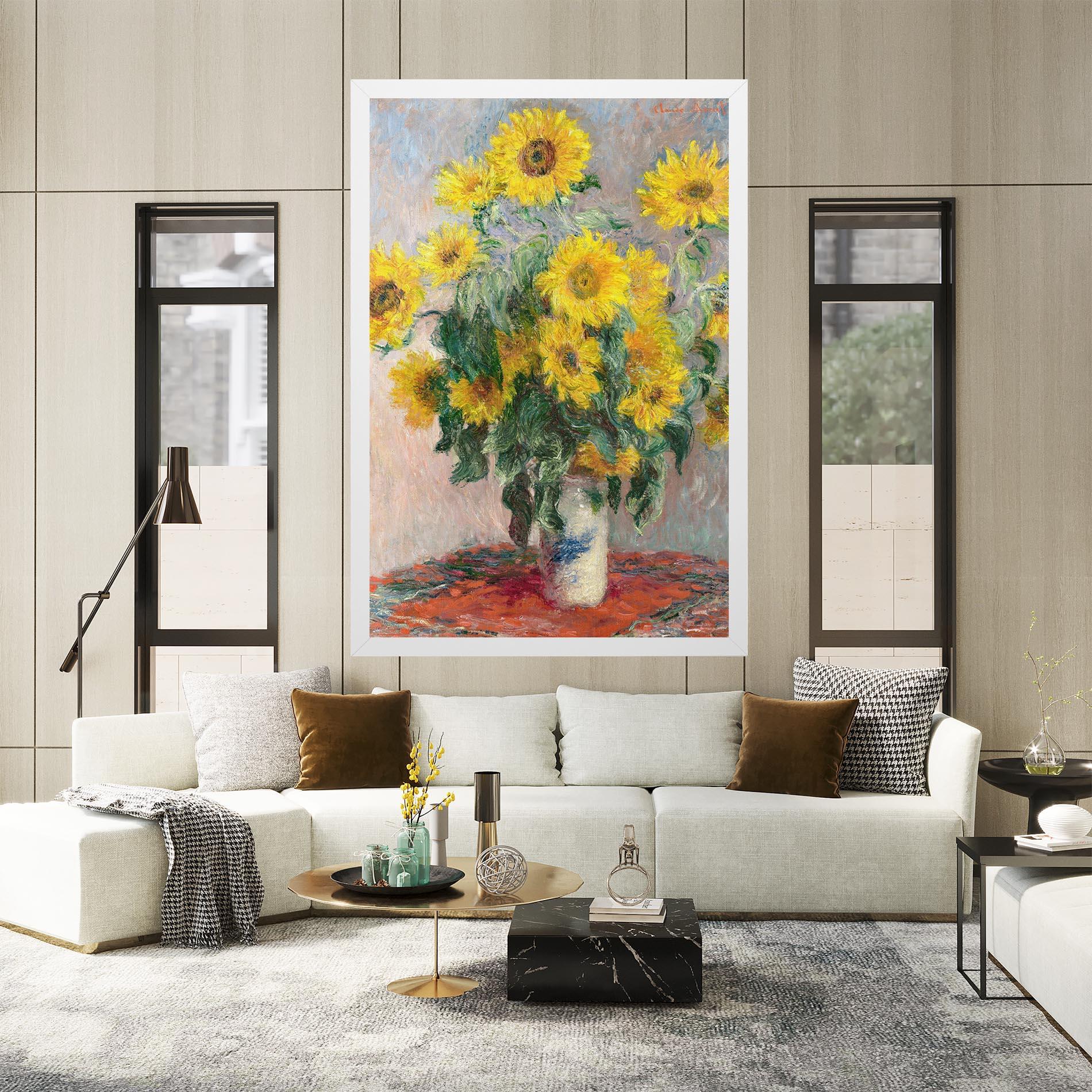 Картина на платно Bouquet Of Sunflowers 1881 mockup 2