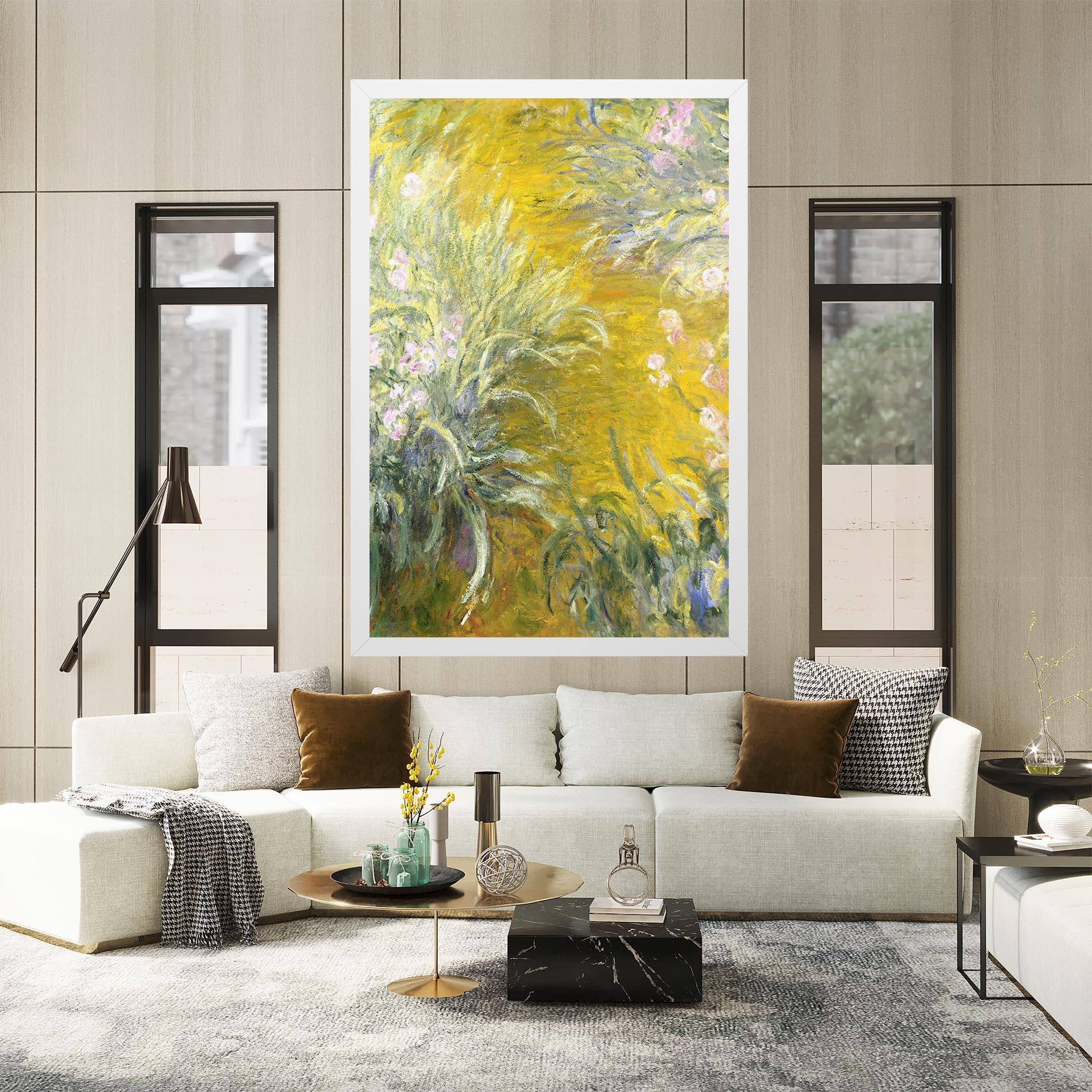 Картина на платно Path Through The Irises mockup 2