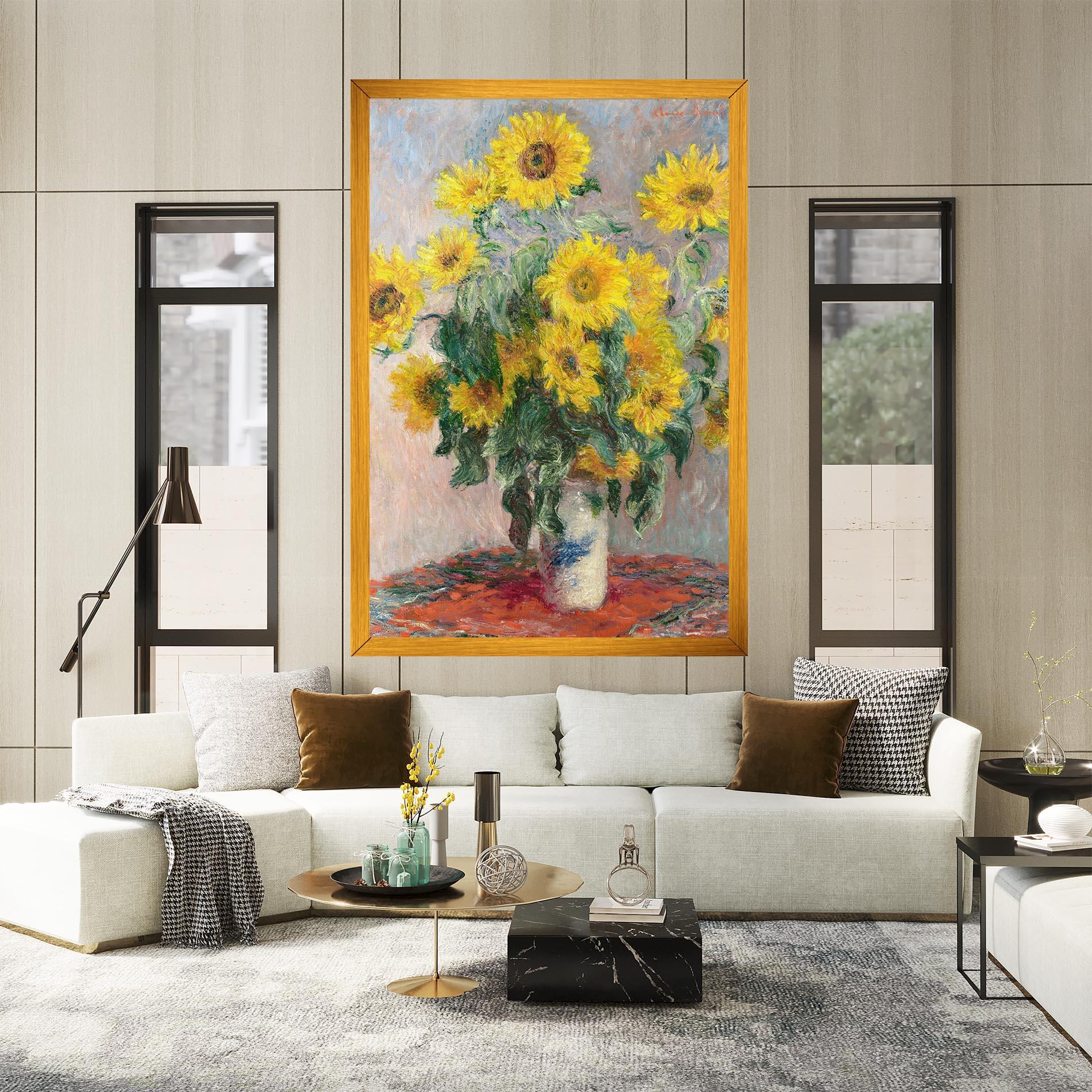 Картина на платно Bouquet Of Sunflowers 1881 mockup 2