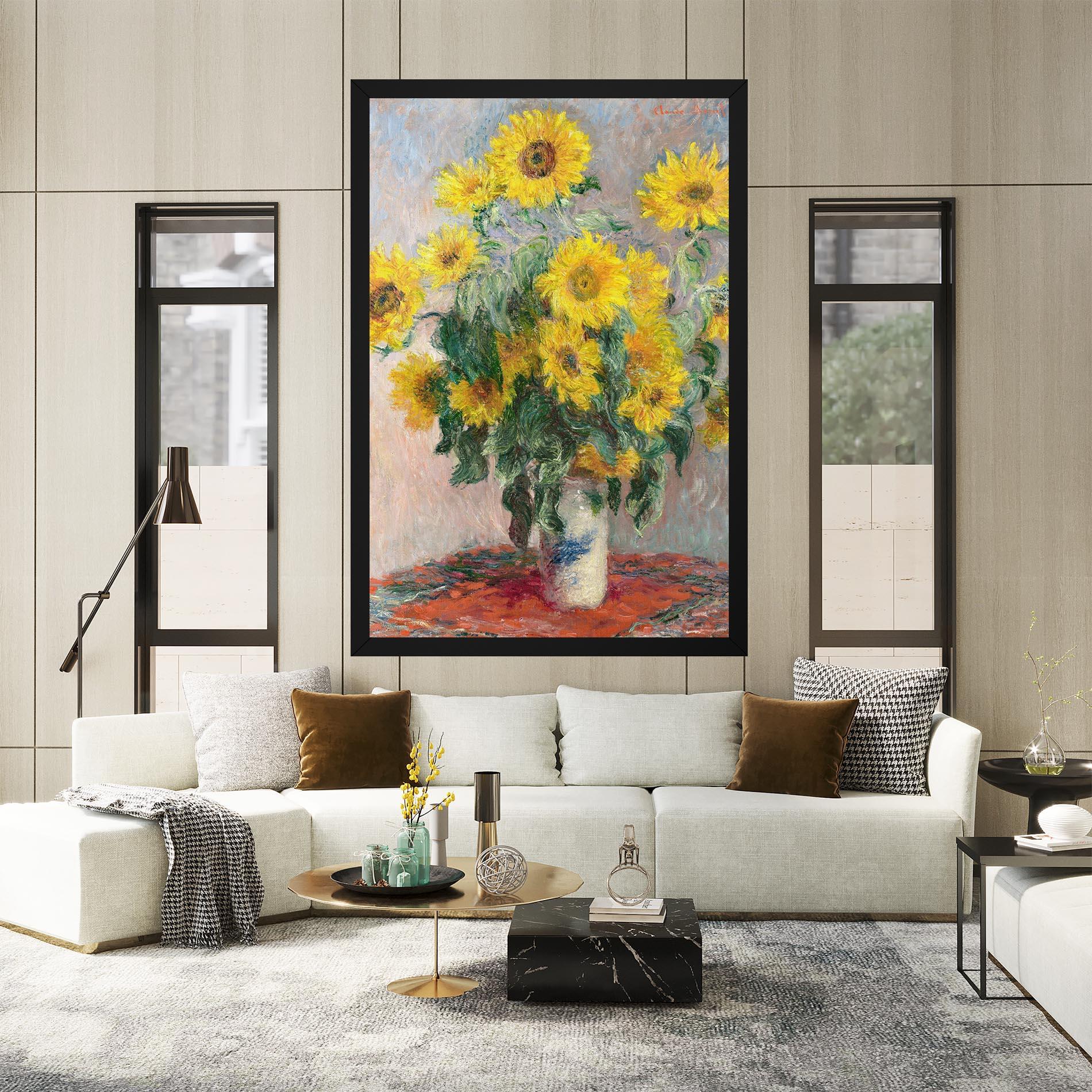 Картина на платно Bouquet Of Sunflowers 1881 mockup 2