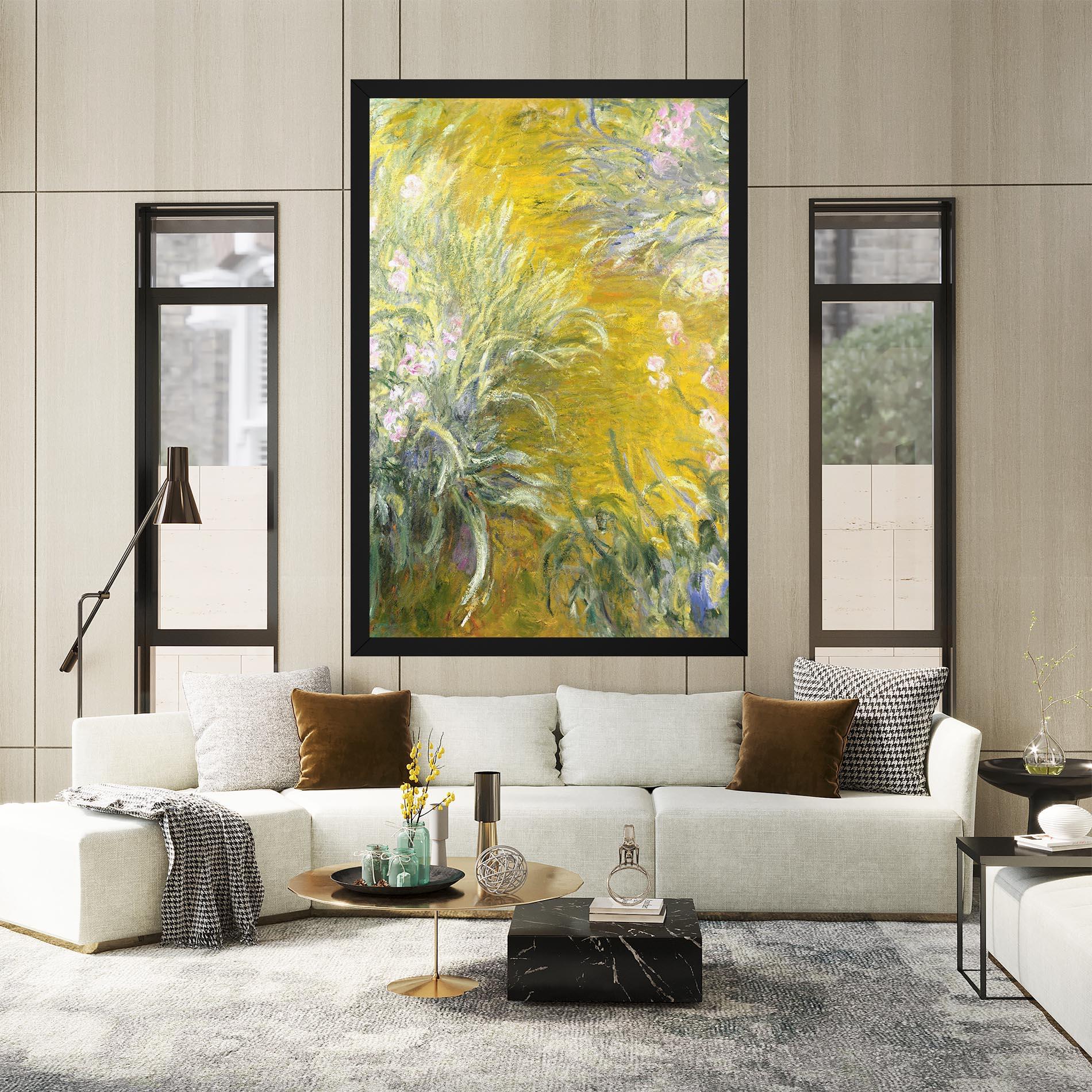 Картина на платно Path Through The Irises mockup 2