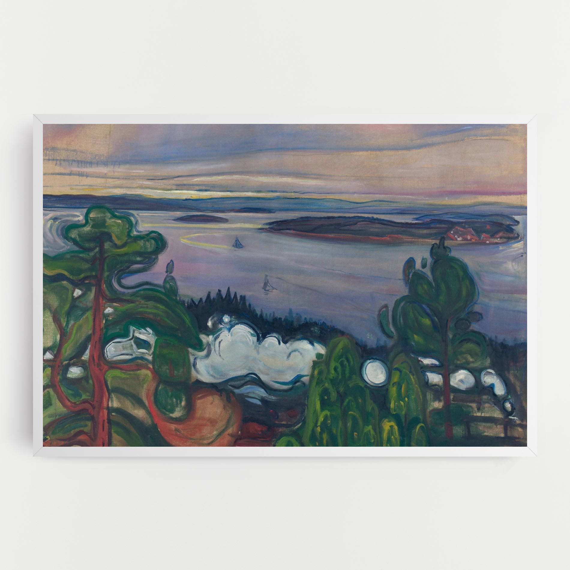 Картина на платно Train Smoke mockup 0