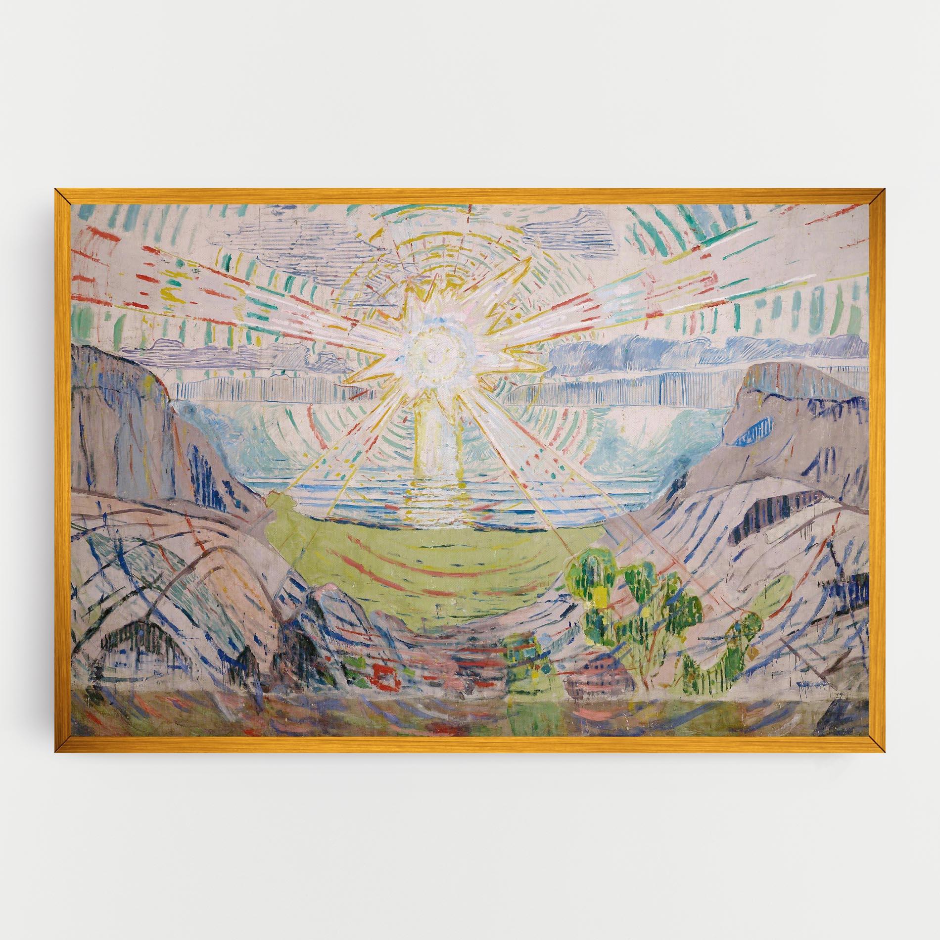 Картина на платно The Sun Art mockup 0