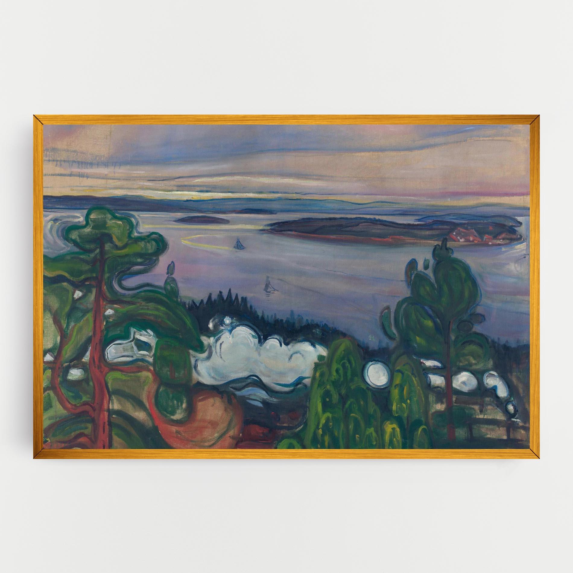 Картина на платно Train Smoke mockup 0