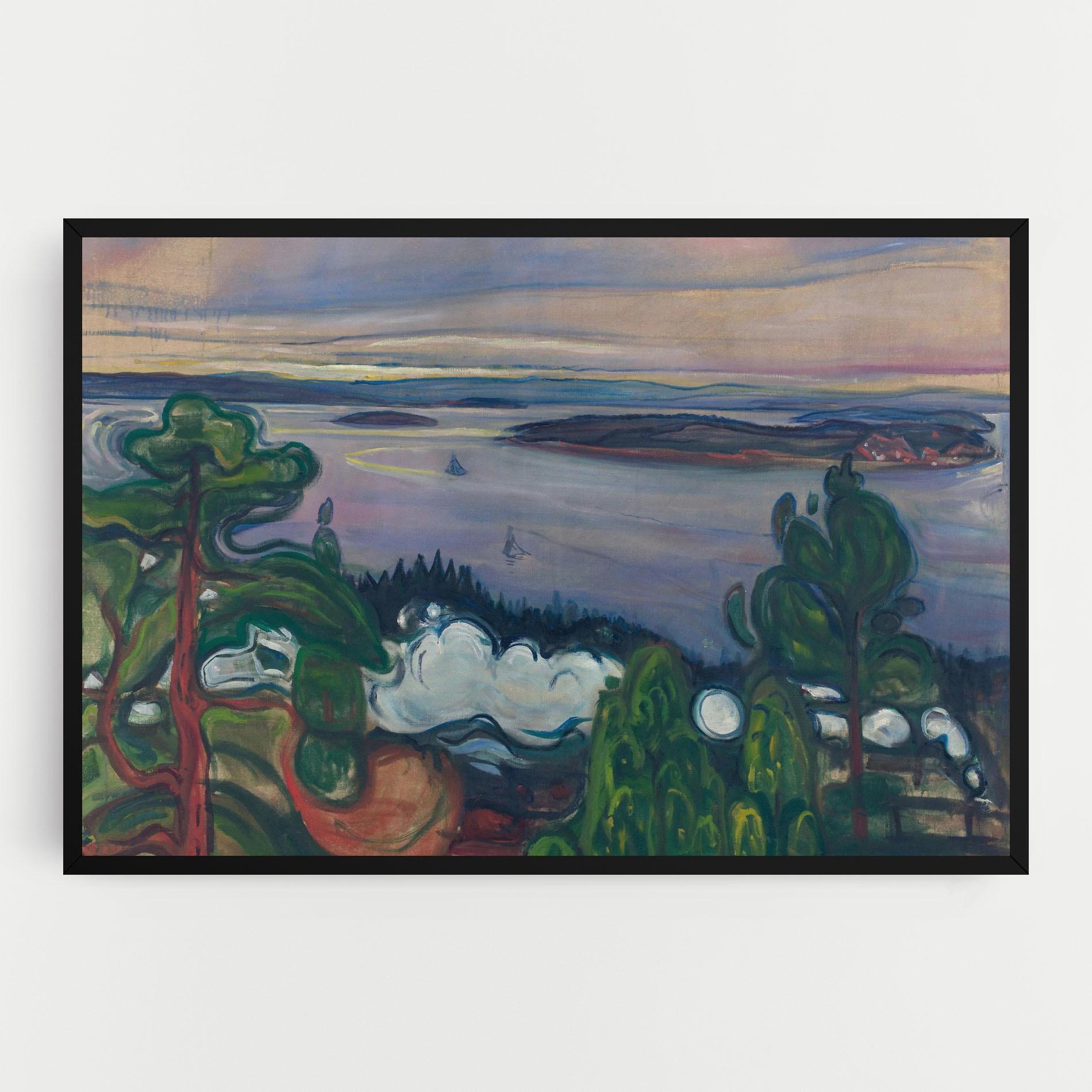 Картина на платно Train Smoke mockup 0