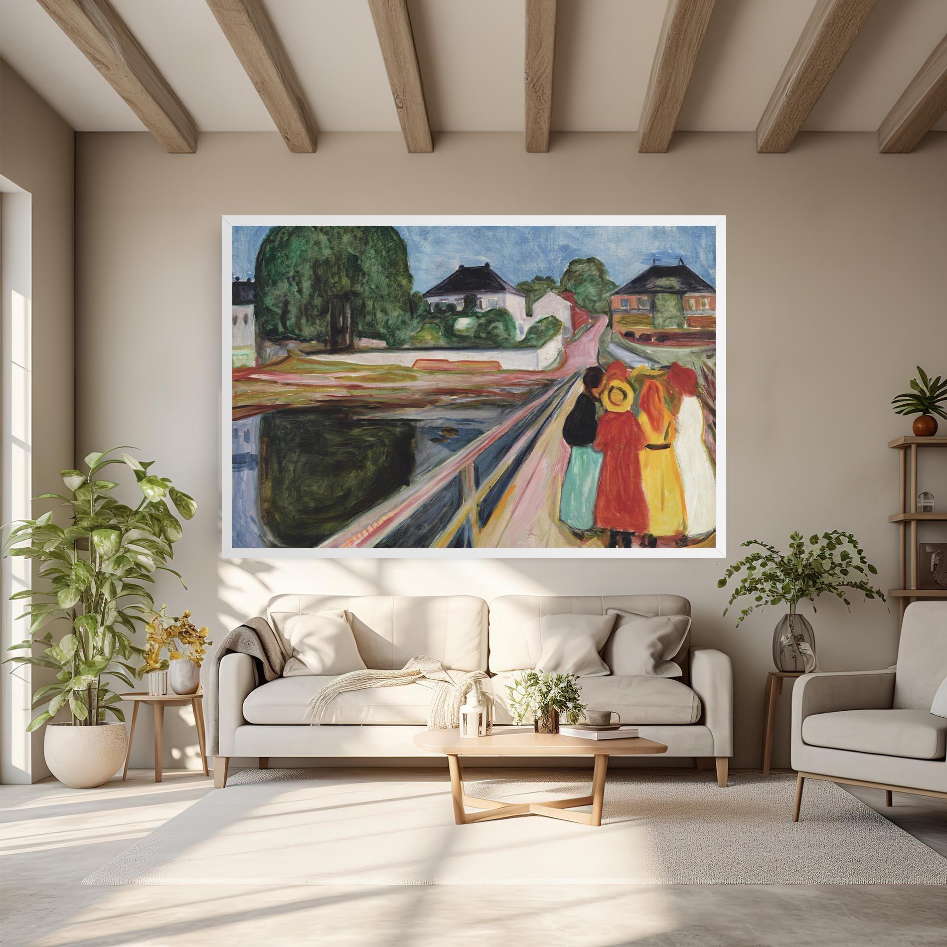 Картина на платно Pikene Pa Broen mockup 6
