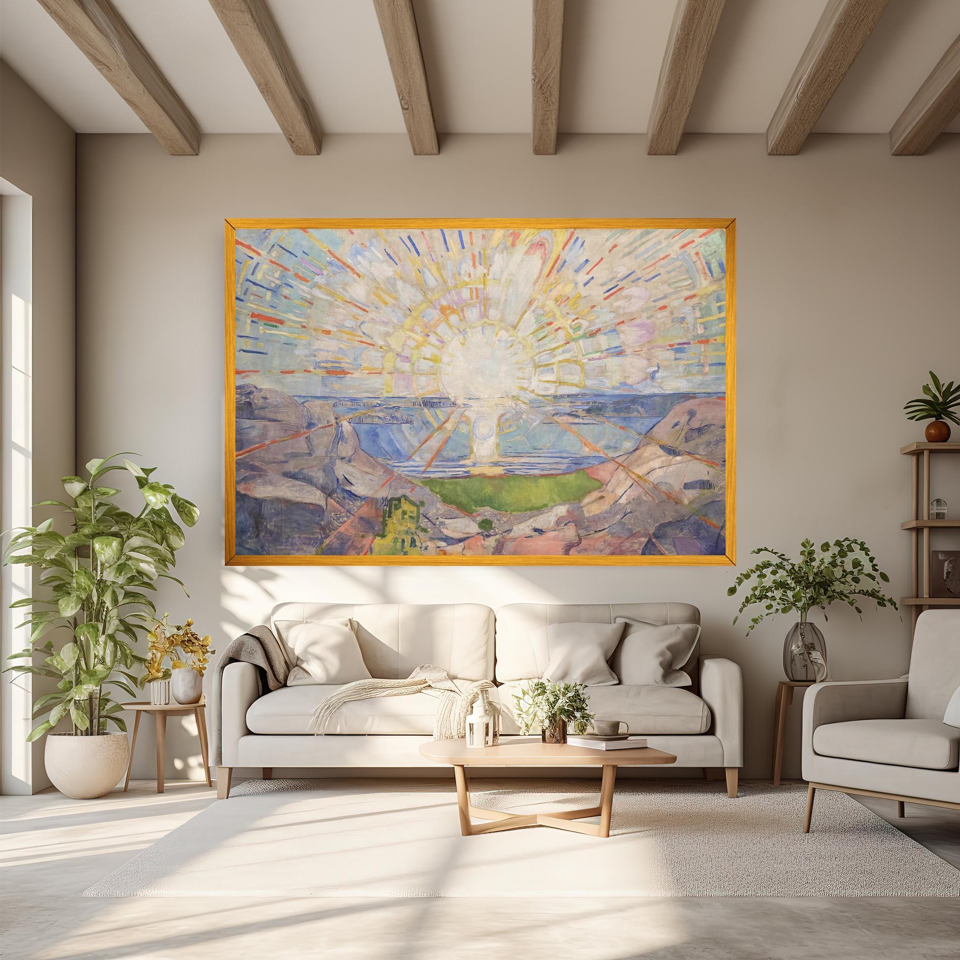 Картина на платно The Sun mockup 6