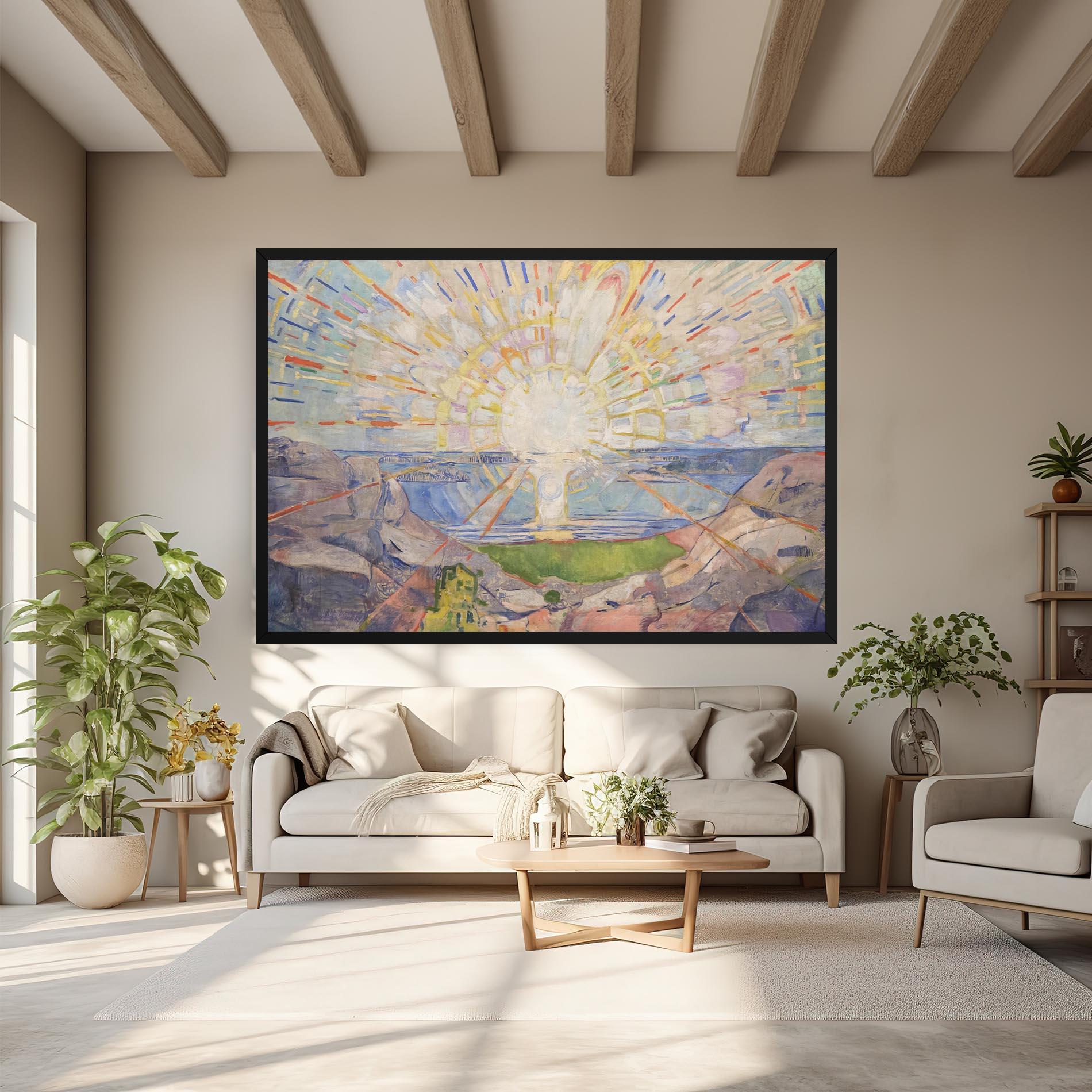 Картина на платно The Sun mockup 6