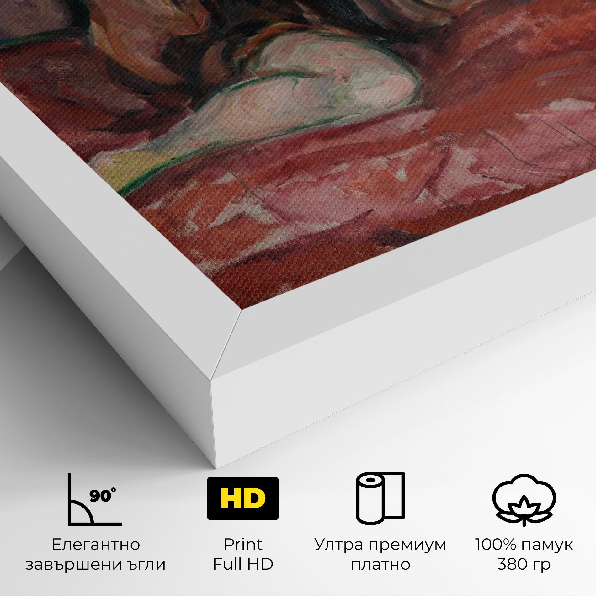 Картина на платно Weeping Nude mockup 4