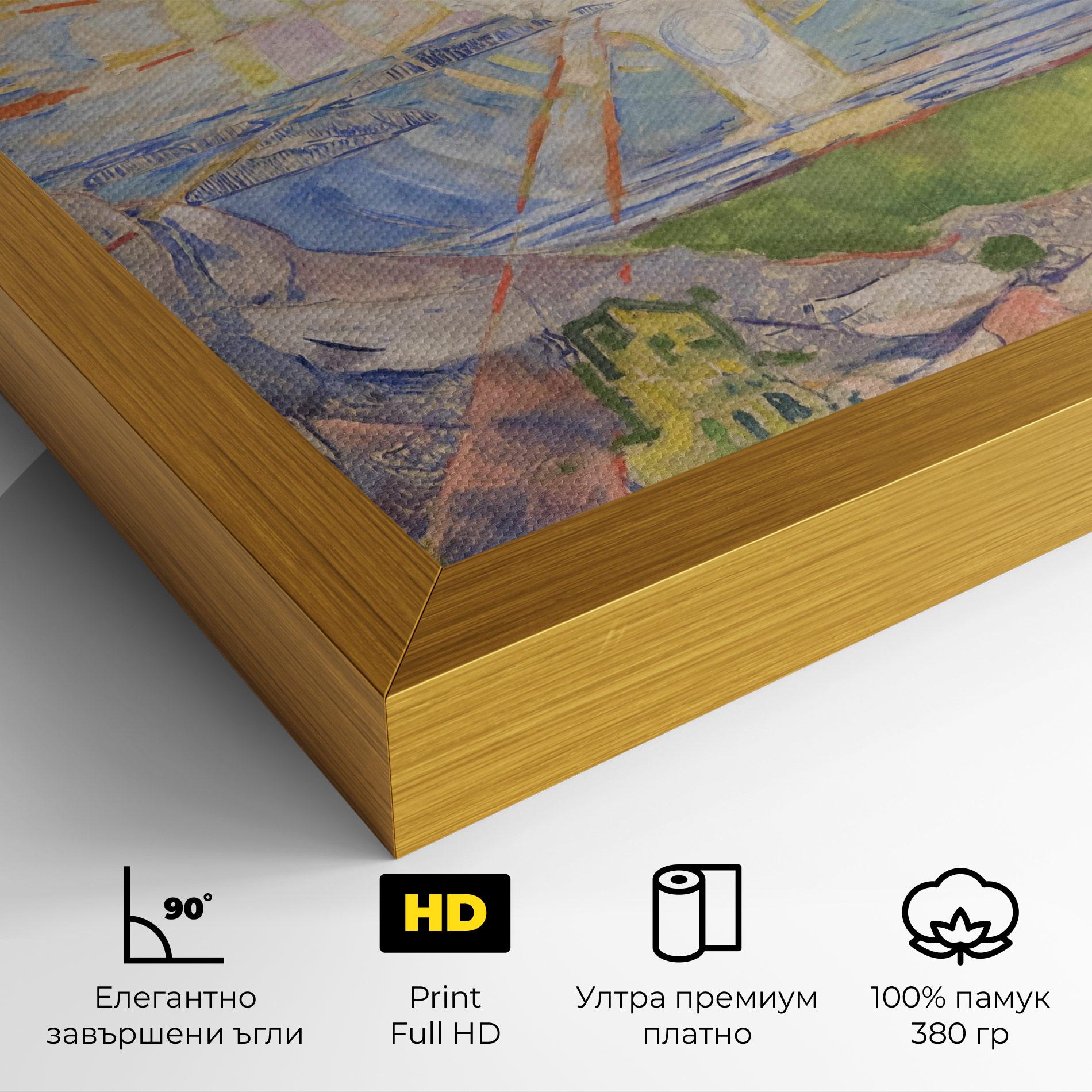 Картина на платно The Sun mockup 4