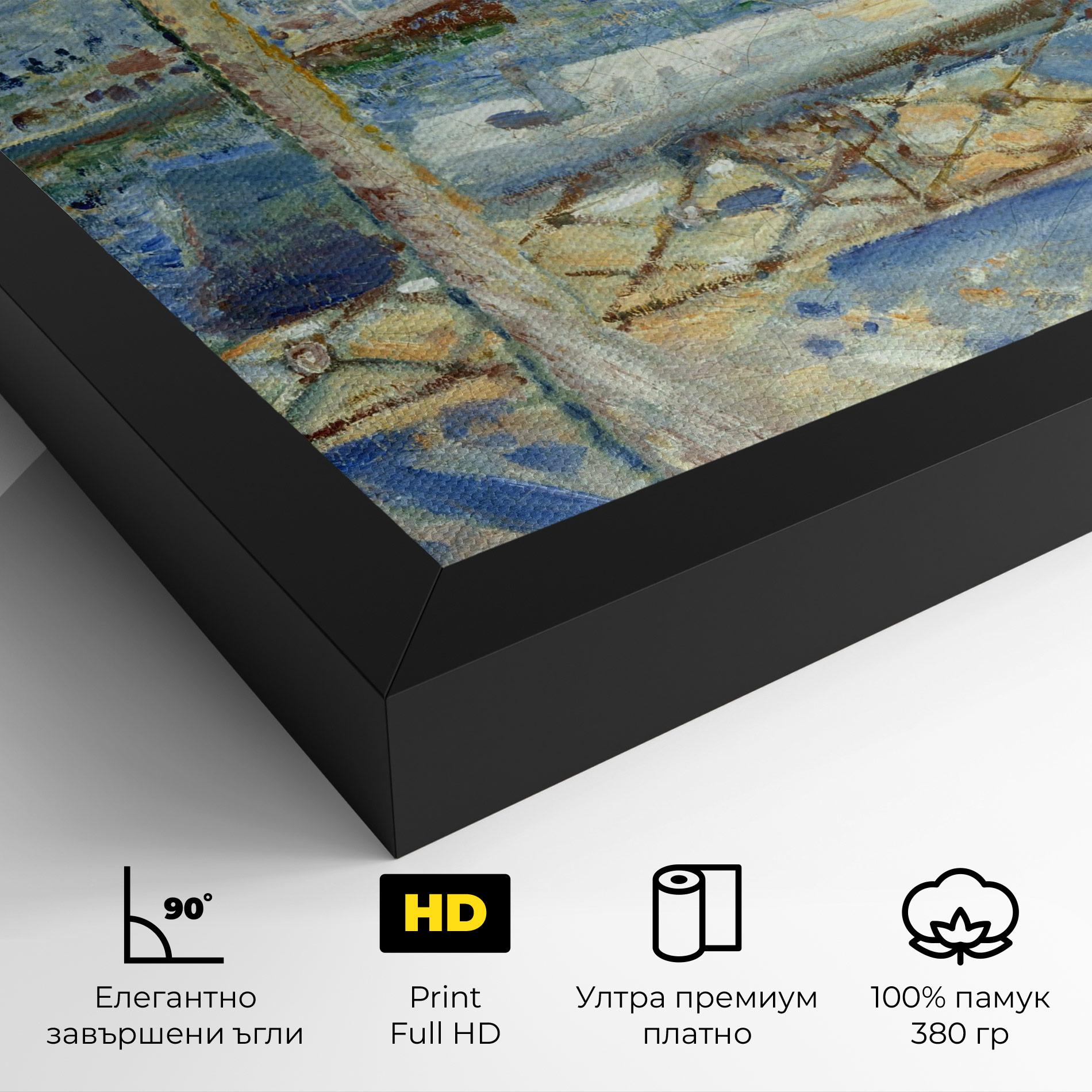 Картина на платно Seine At Saint mockup 4