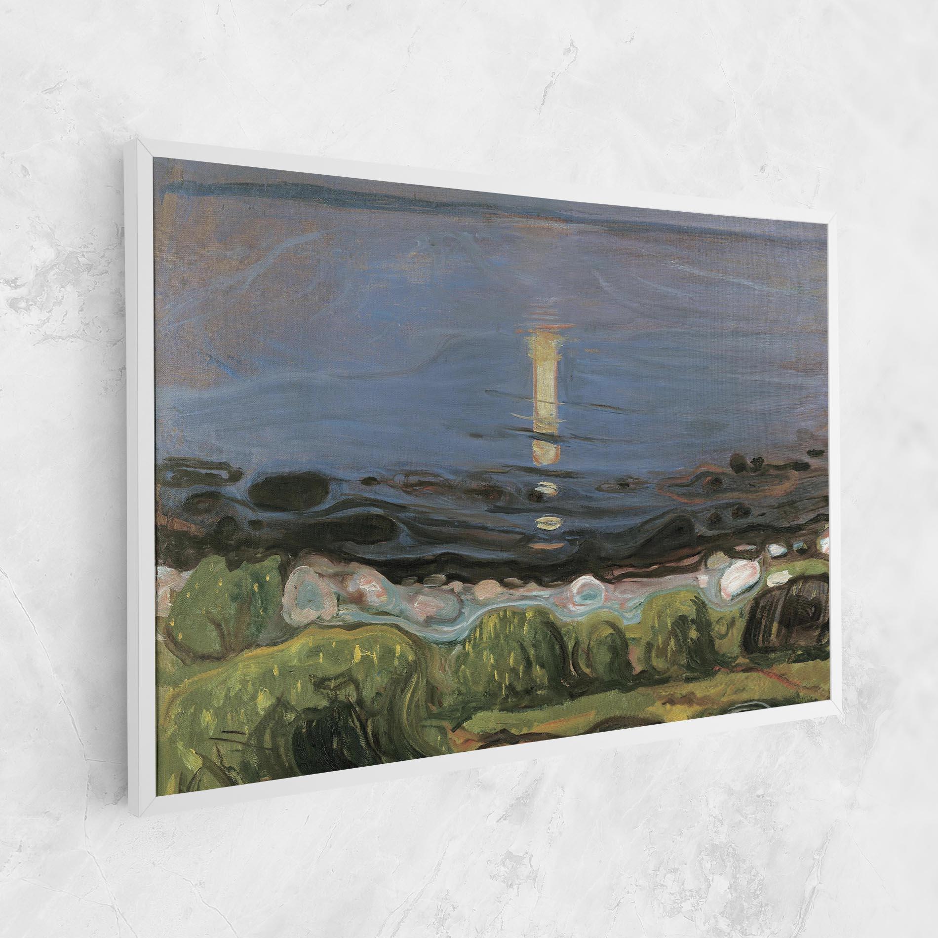 Картина на платно Summer Night Beach mockup 1