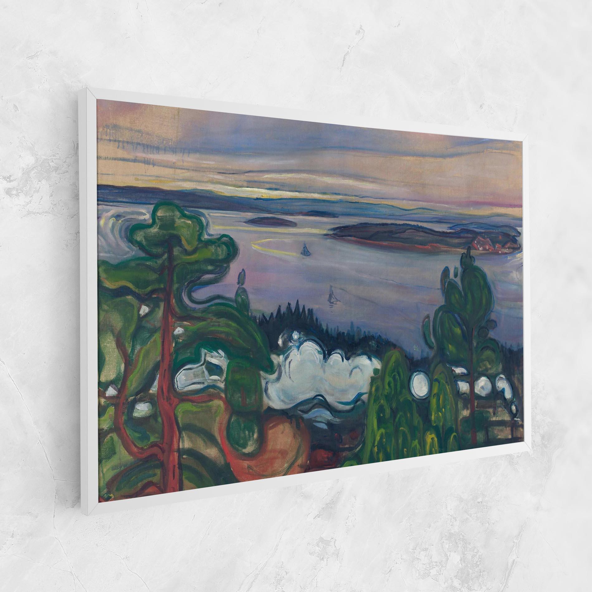 Картина на платно Train Smoke mockup 1