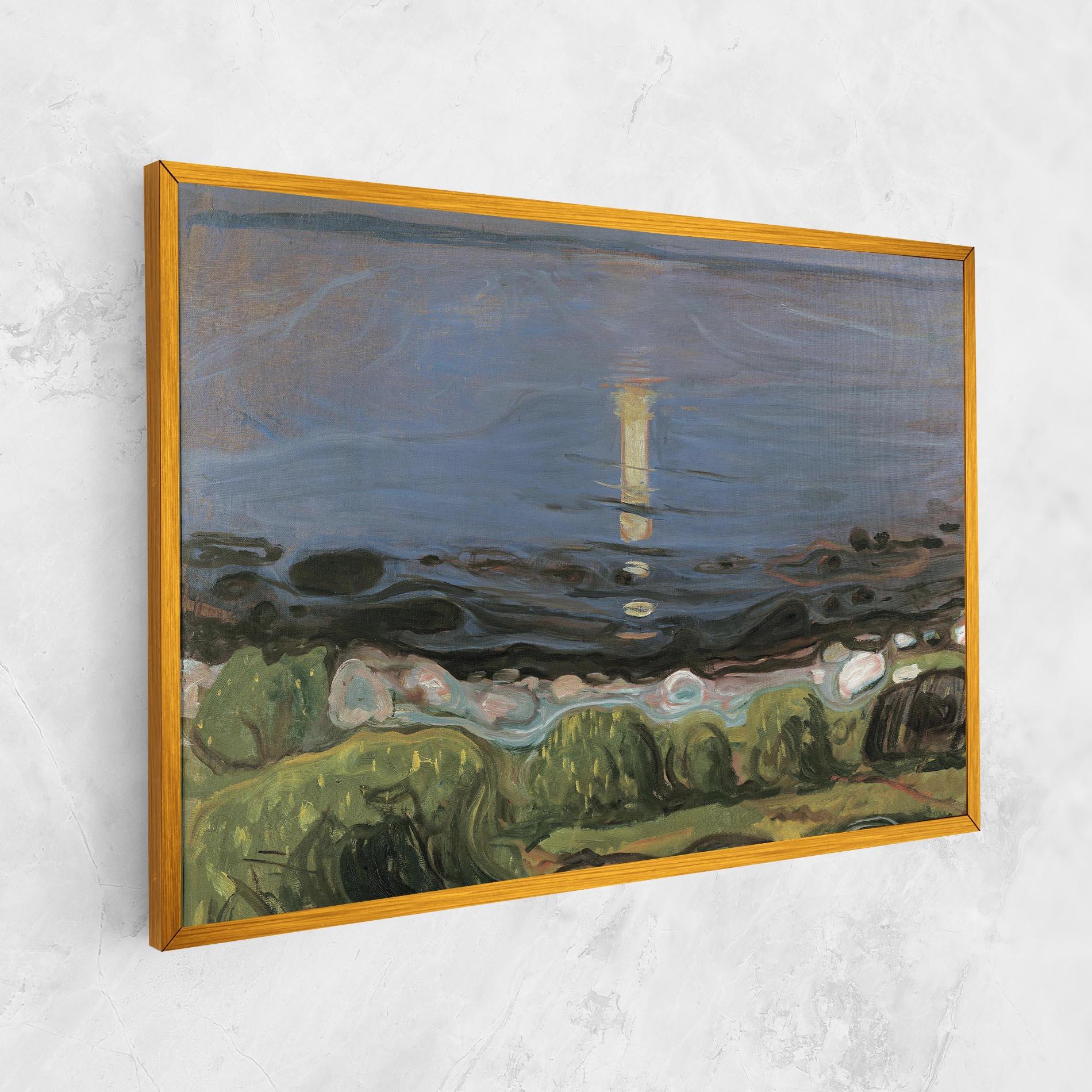 Картина на платно Summer Night Beach mockup 1