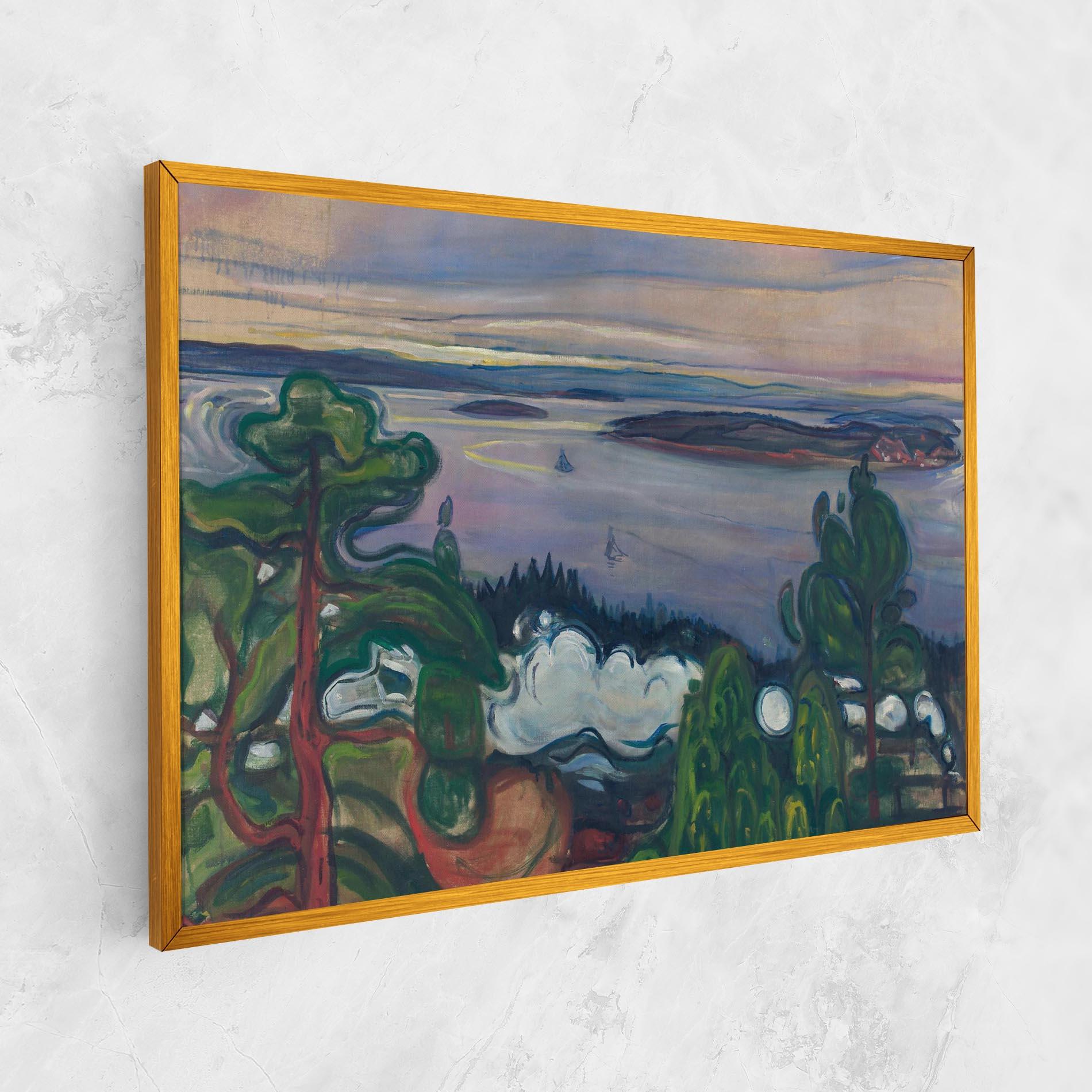 Картина на платно Train Smoke mockup 1