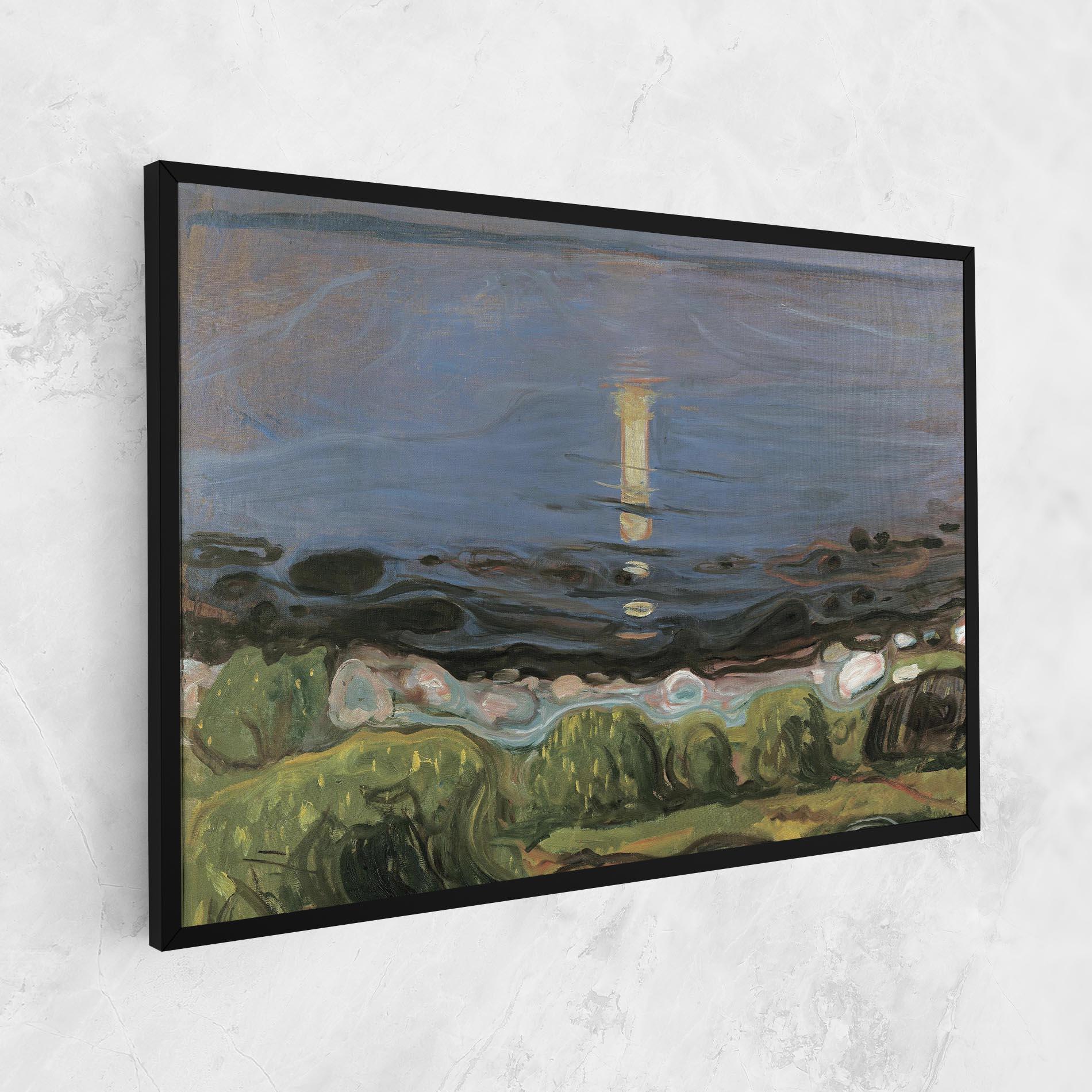 Картина на платно Summer Night Beach mockup 1