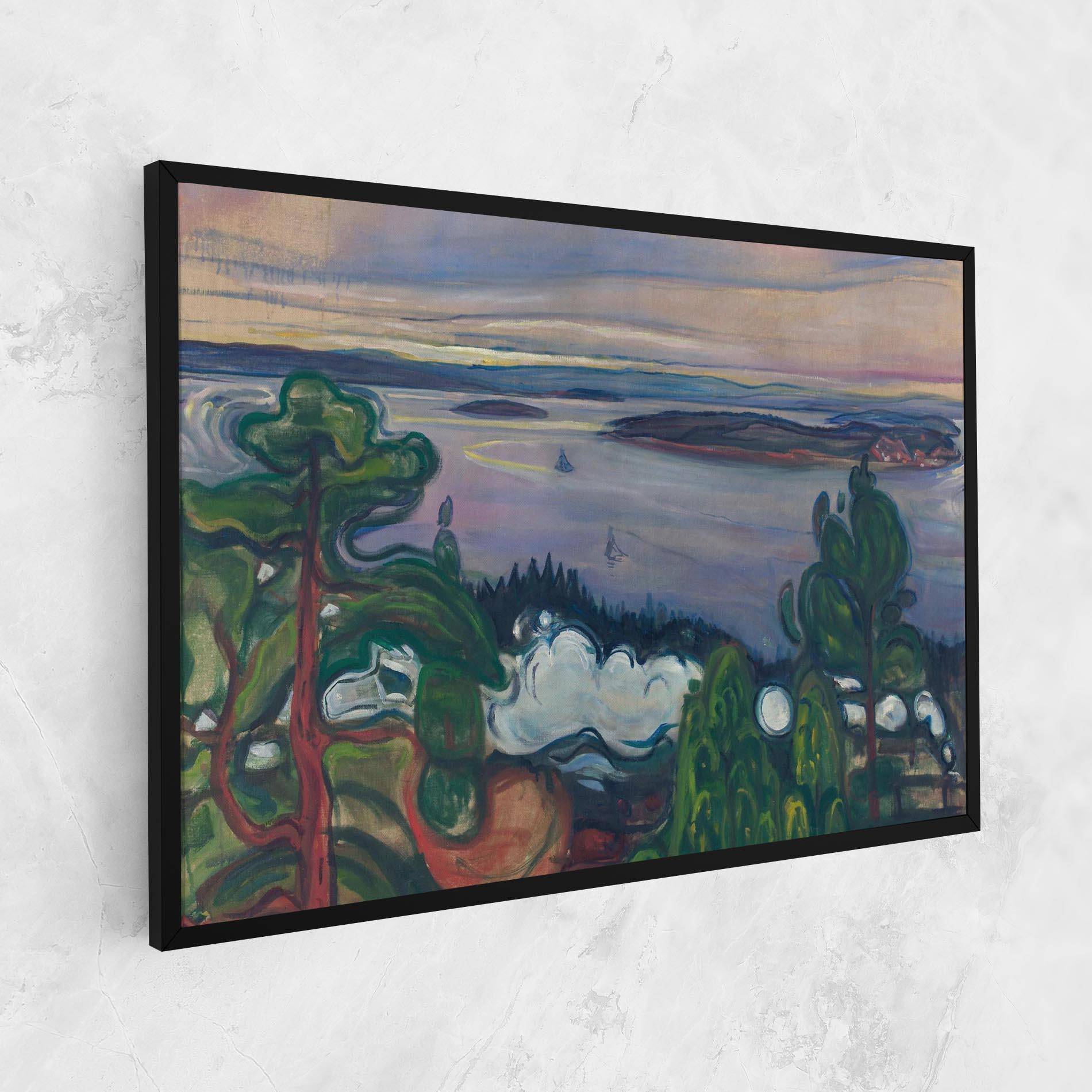 Картина на платно Train Smoke mockup 1