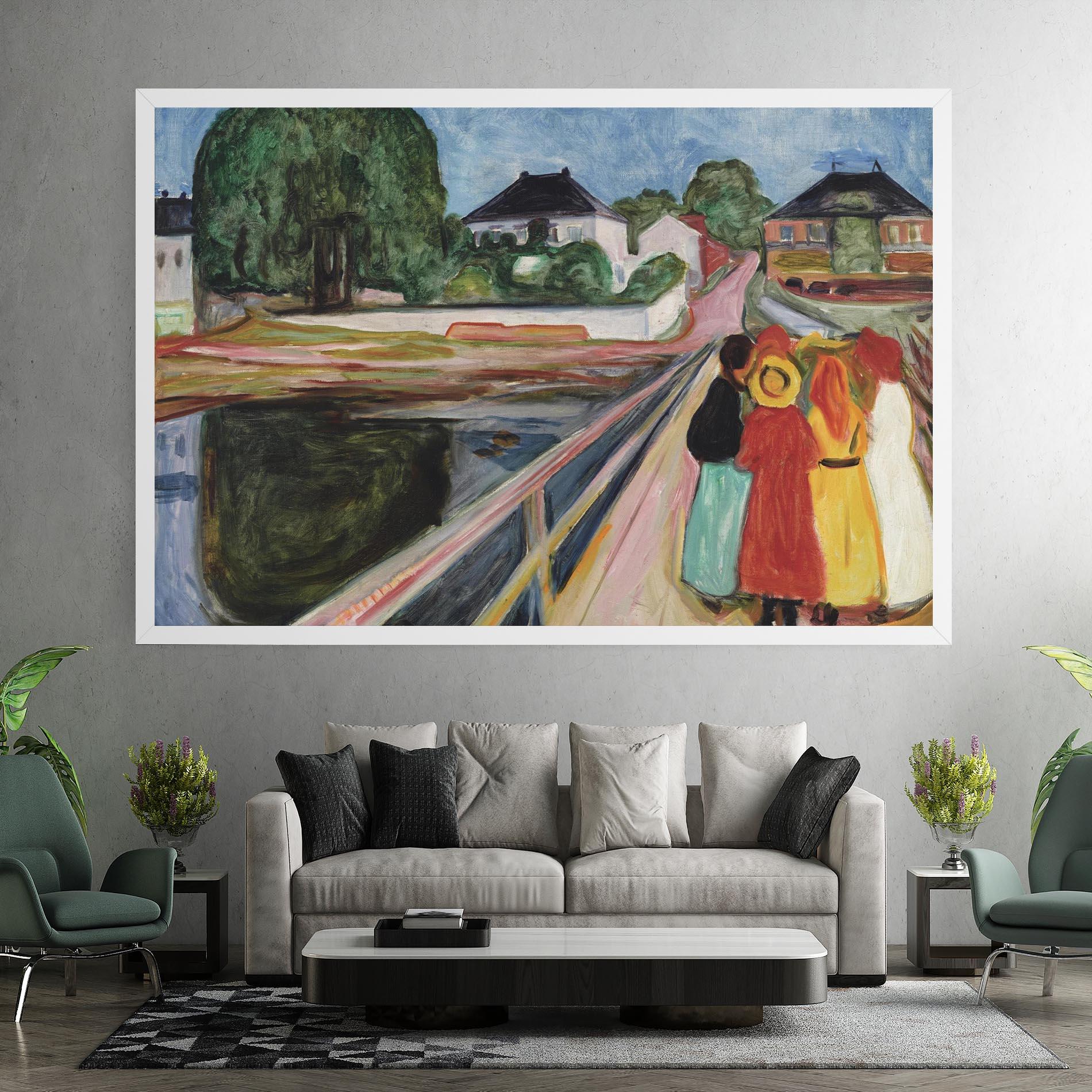 Картина на платно Pikene Pa Broen mockup 7