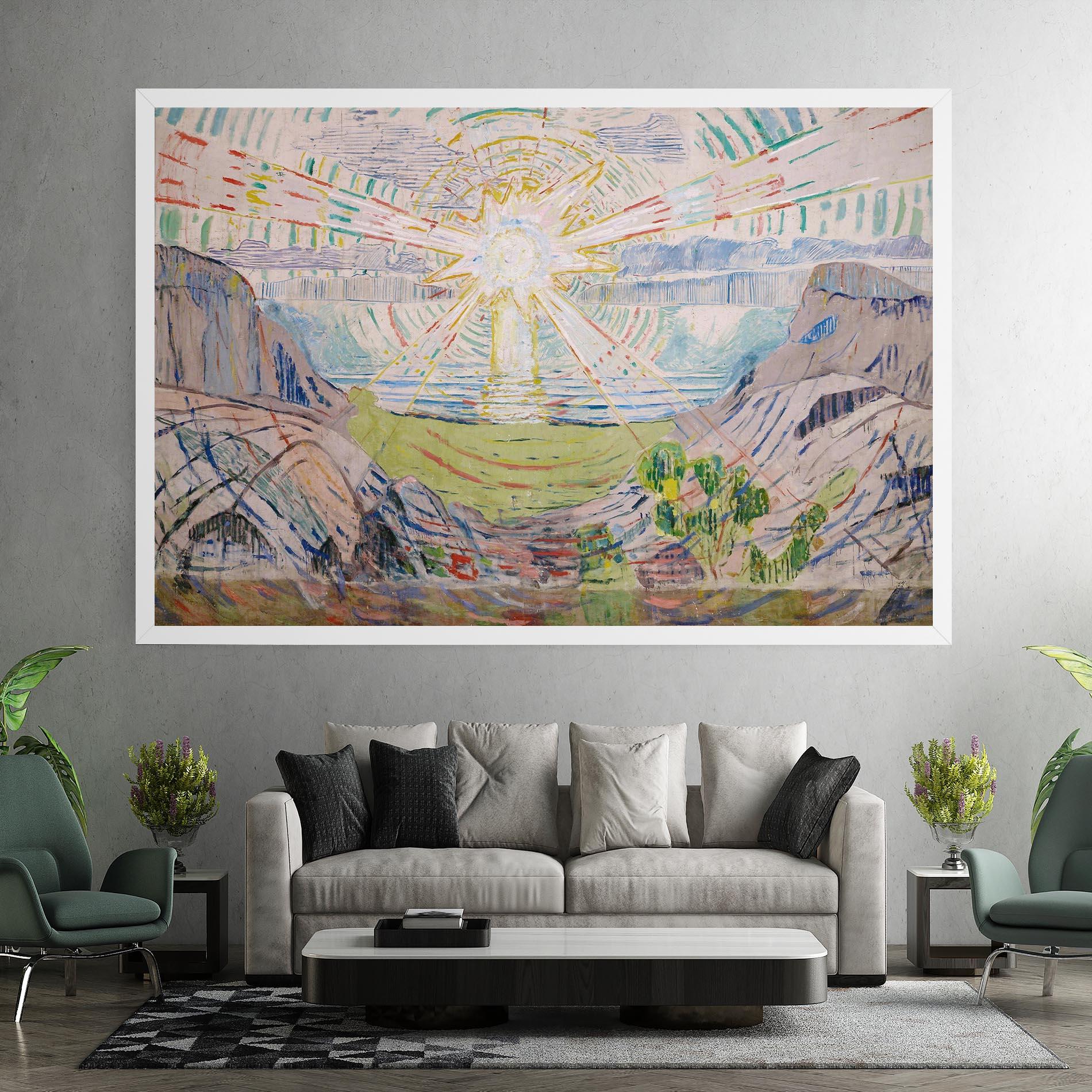 Картина на платно The Sun Art mockup 7