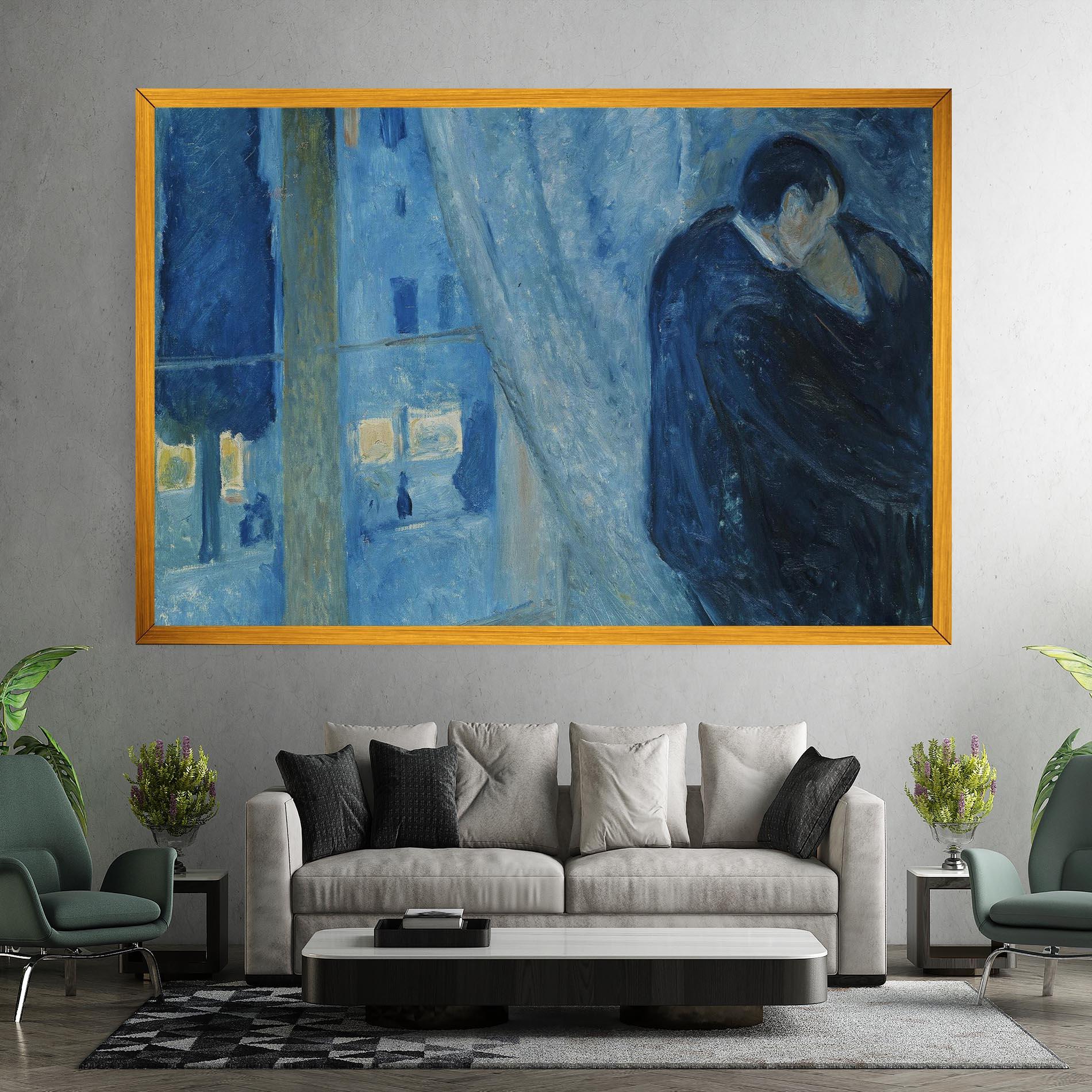 Картина на платно Kiss By The Window mockup 7