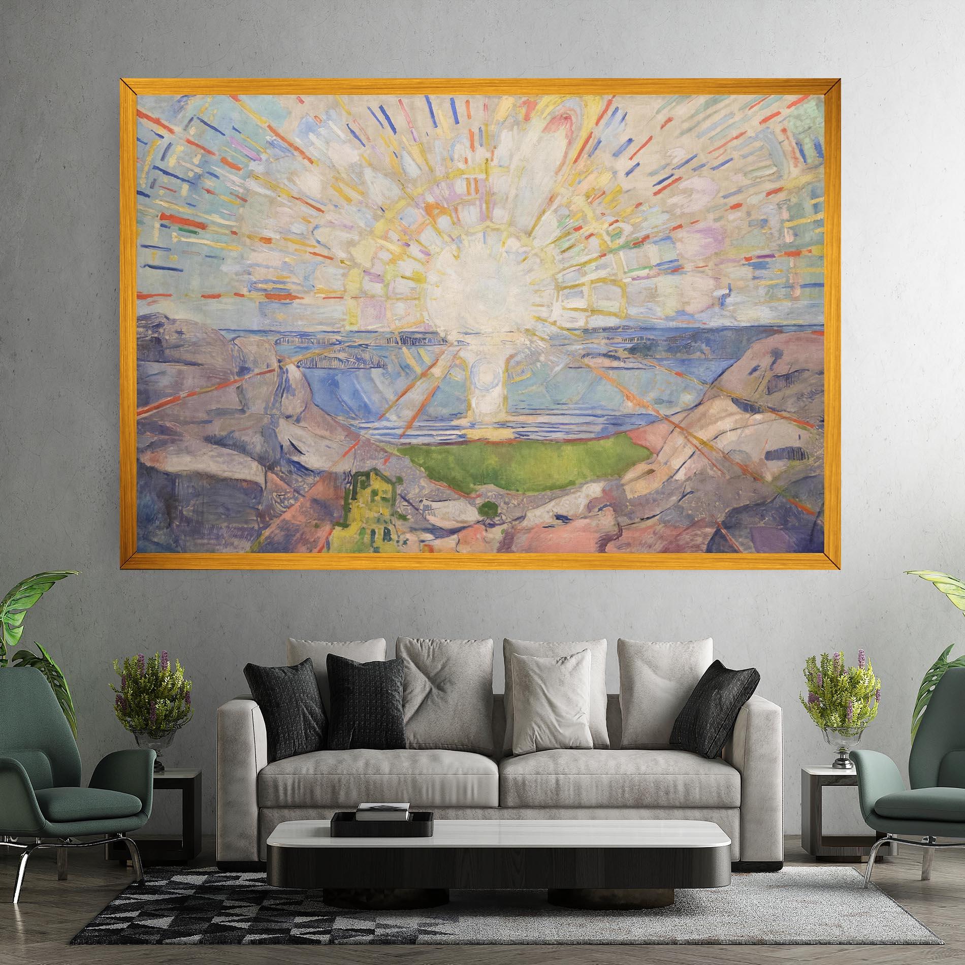 Картина на платно The Sun mockup 7