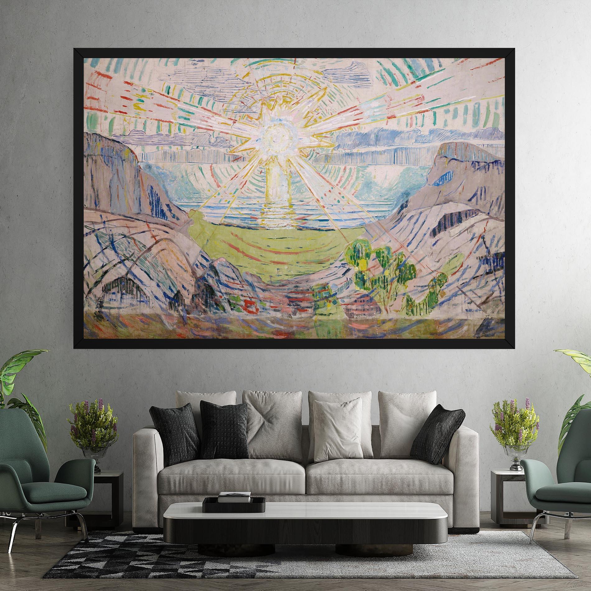 Картина на платно The Sun Art mockup 7