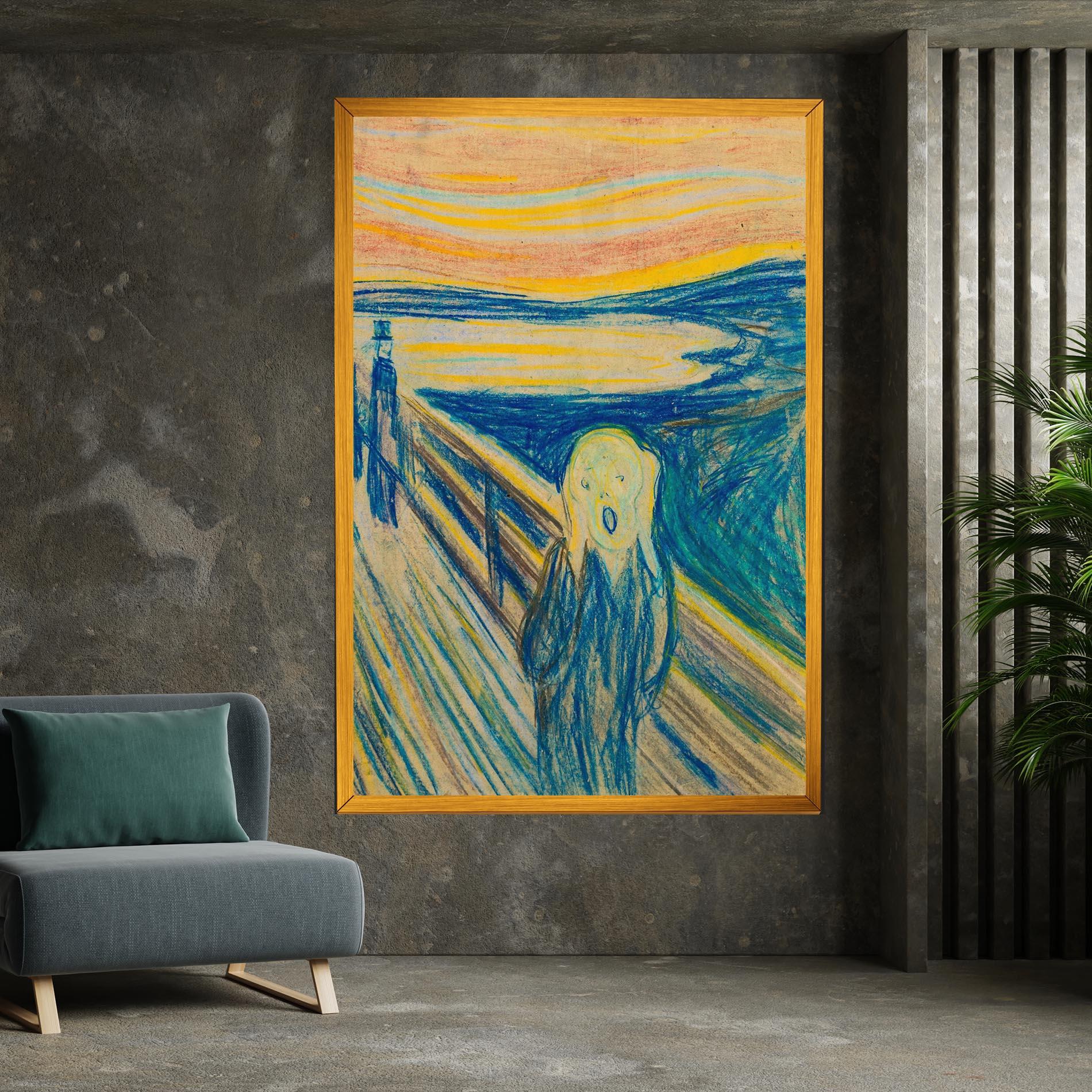 Картина на платно Skrik_1893 mockup 7